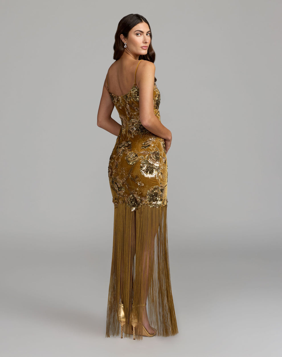 Scoop Floor-Length Sequin Evening Mermaid Mac Duggal 21486