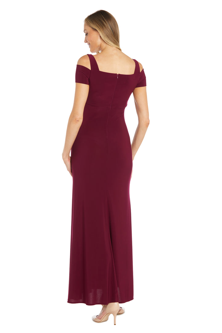 Nightway Long Mother of the Bride Formal Gown 21519 - The Dress Outlet Merlot