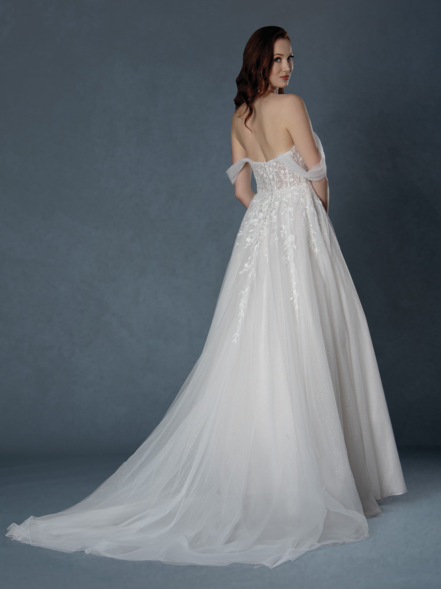 Wedding Dresses Long Bridal Wedding A Line Dress Stella Couture 25528 Off White