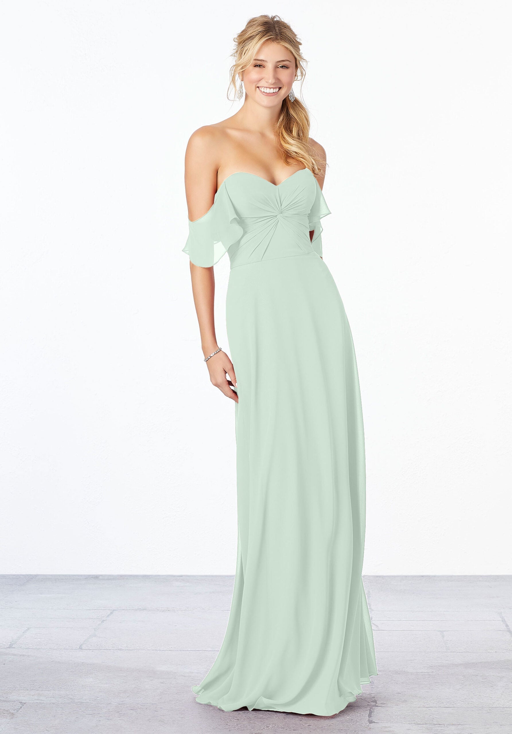 Formal Dresses A Line Formal Evening Long Dress MGNY Madeline Gardner New York 21651 Sea Glass