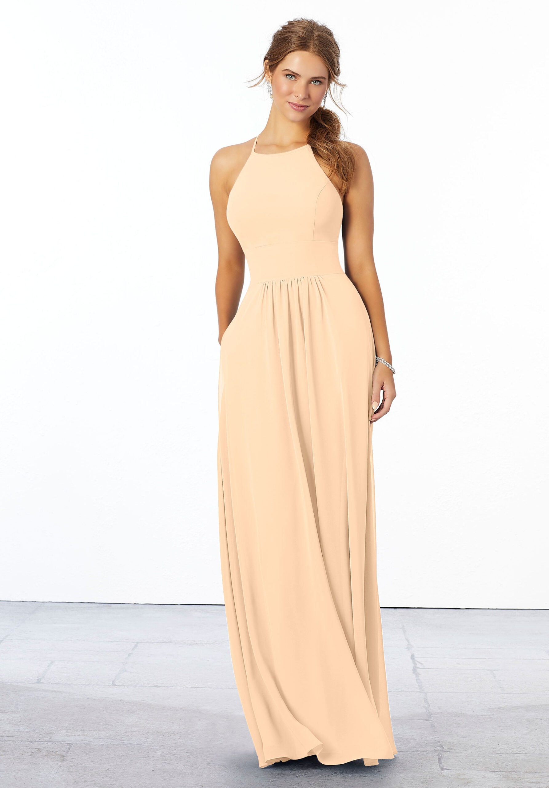 Formal Dresses Formal Long Evening Dress MGNY Madeline Gardner New York 21666 Champagne