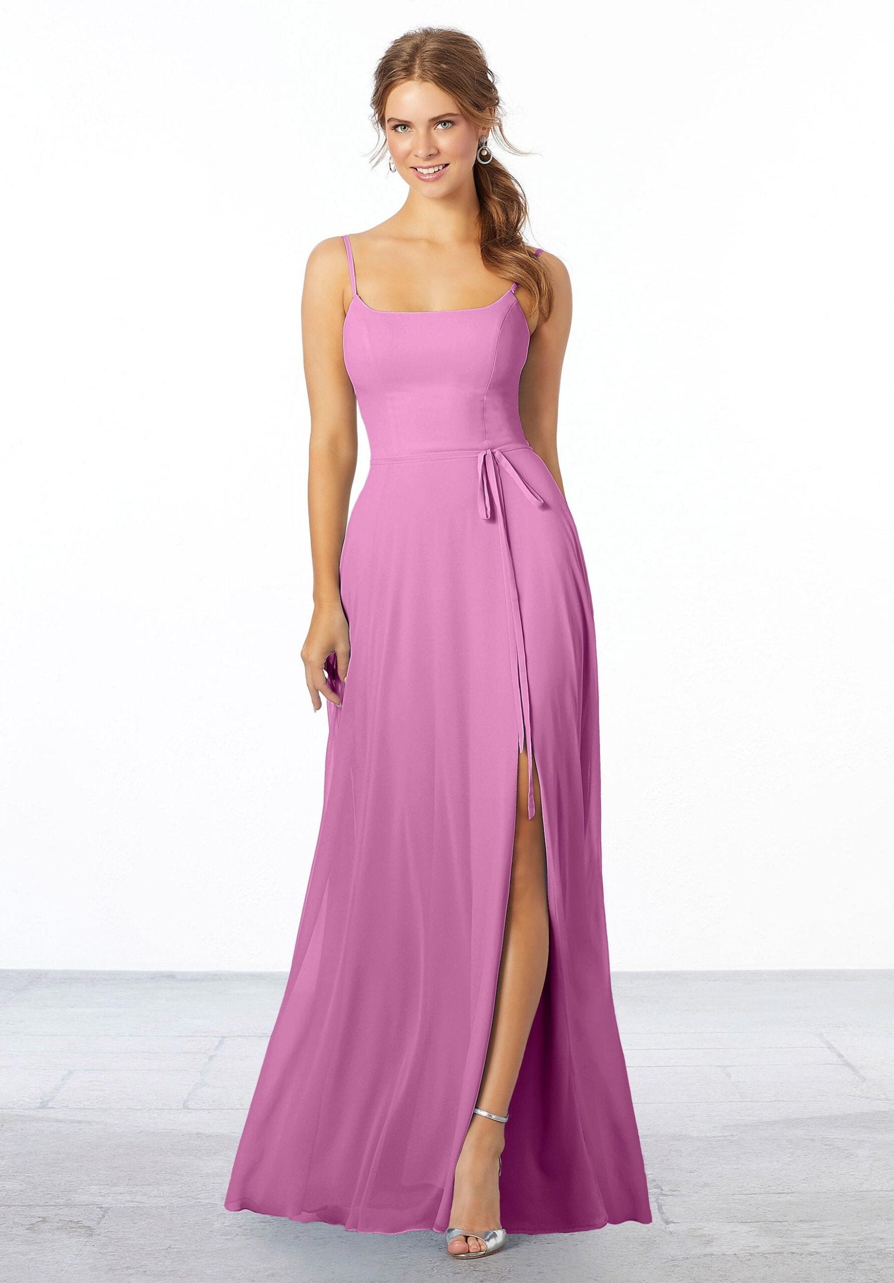Formal Dresses Long Evening Formal Slit Dress MGNY Madeline Gardner New York 21668 Primrose