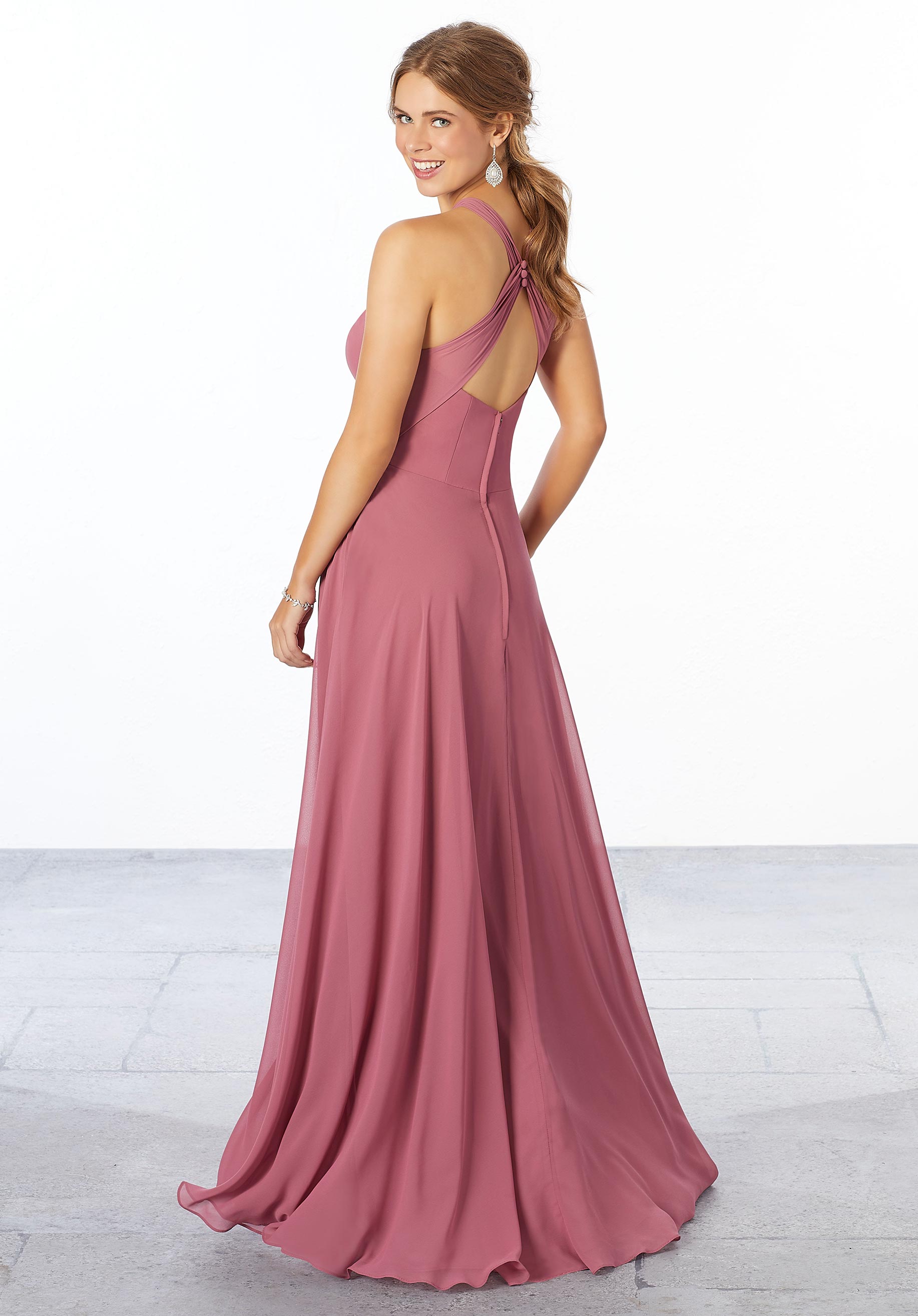 Formal Dresses Long Evening Formal A Line Dress MGNY Madeline Gardner New York 21670 Rosewood
