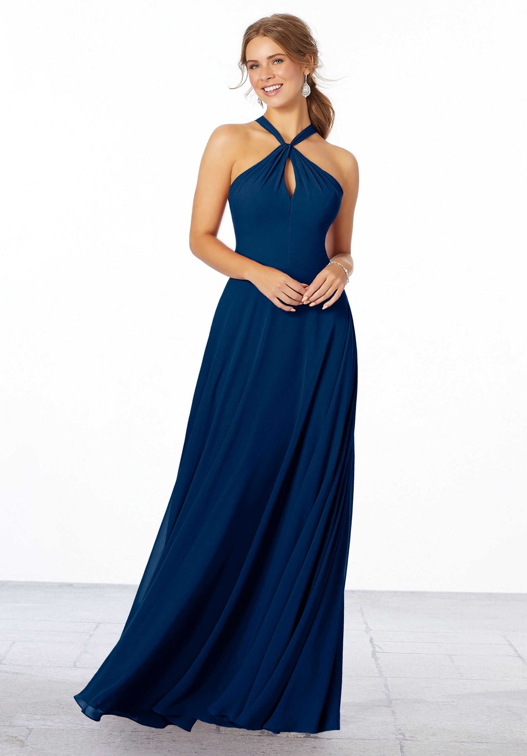 Formal Dresses Long Evening A Line Formal Dress MGNY Madeline Gardner New York 21670 Sapphire