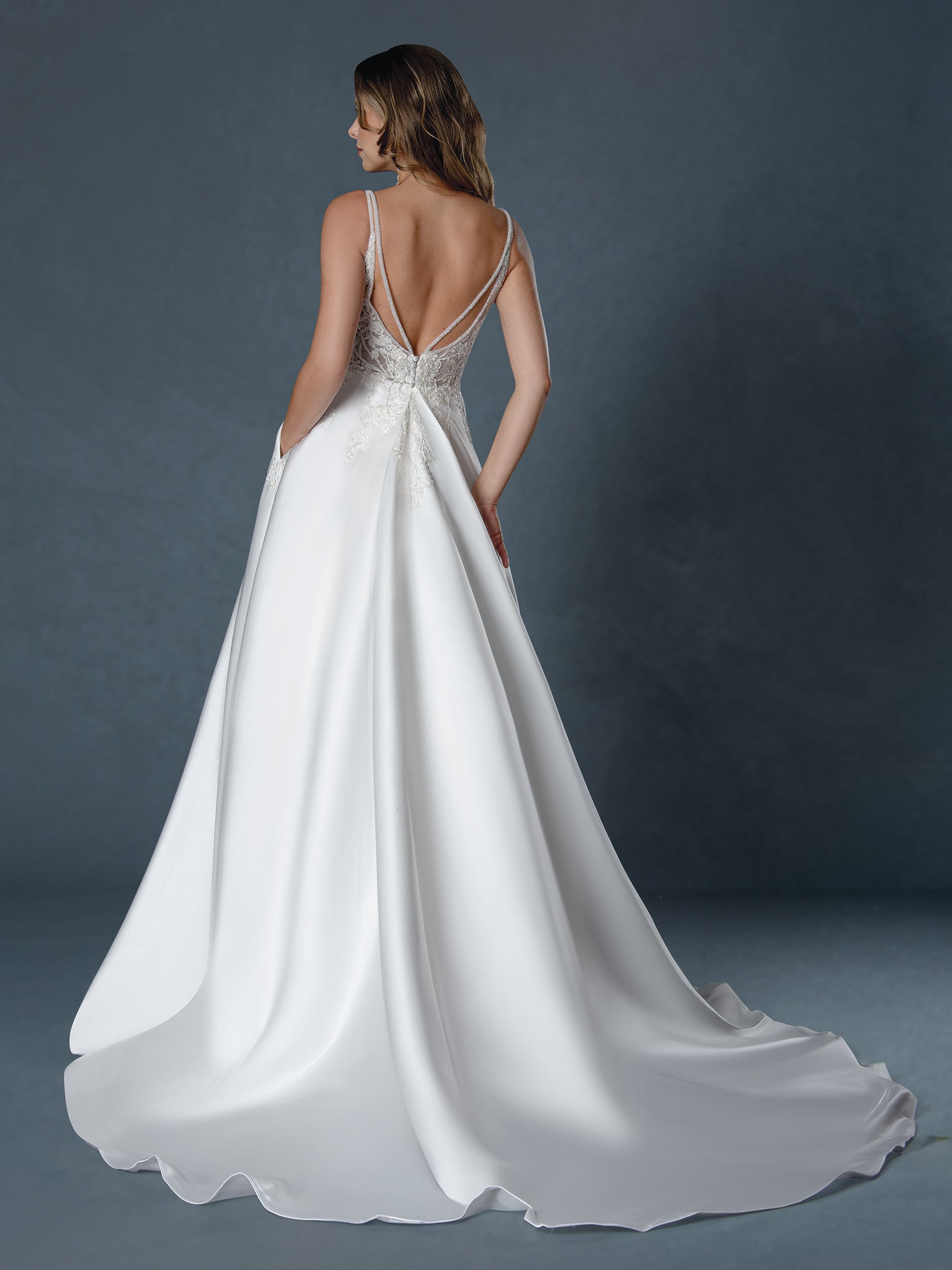Wedding Dresses Long A Line Bridal Wedding Dress Stella Couture 25524 Off White