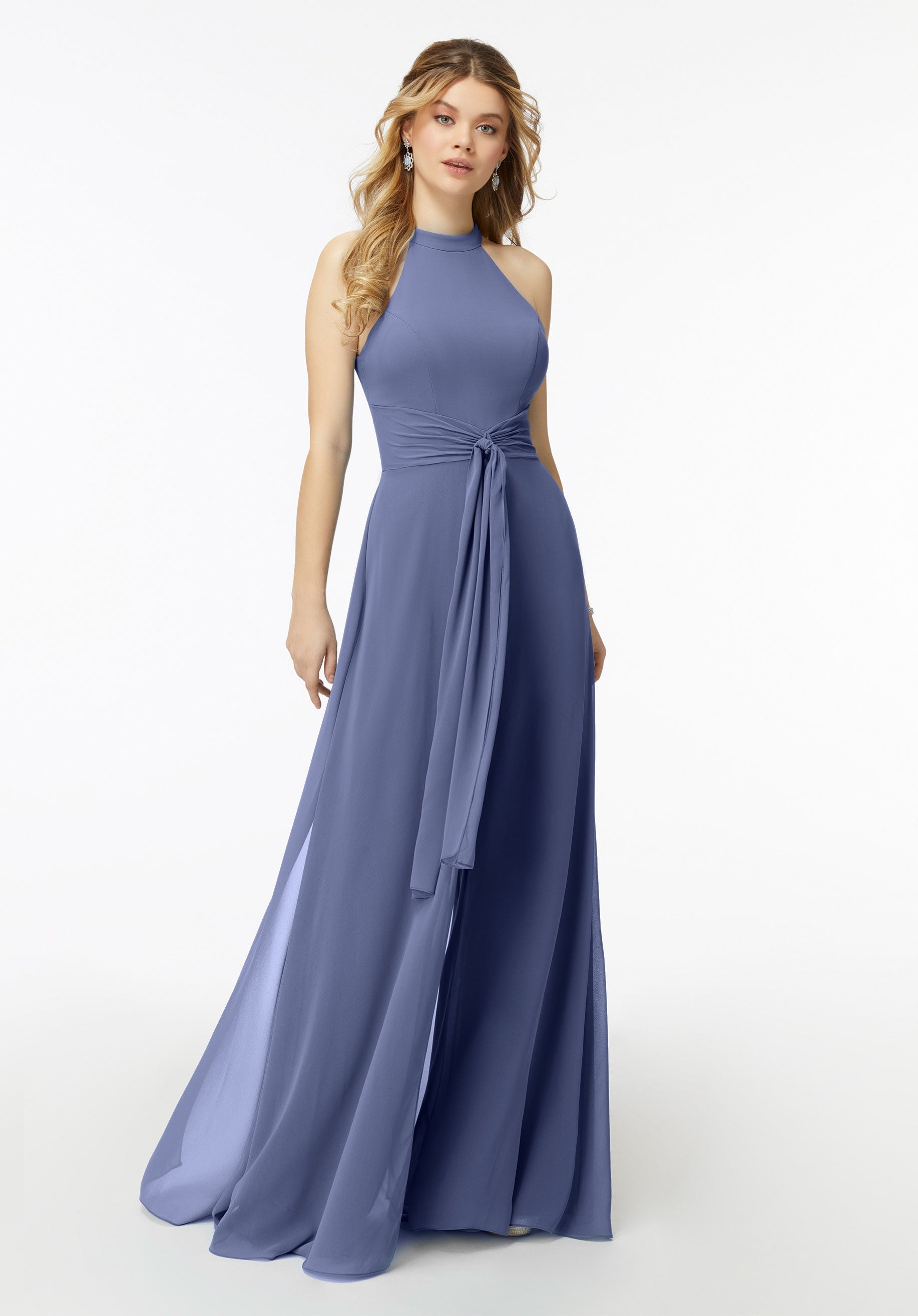 Jumpsuit Formal Long Evening Jumpsuit MGNY Madeline Gardner New York 21723 Dusk