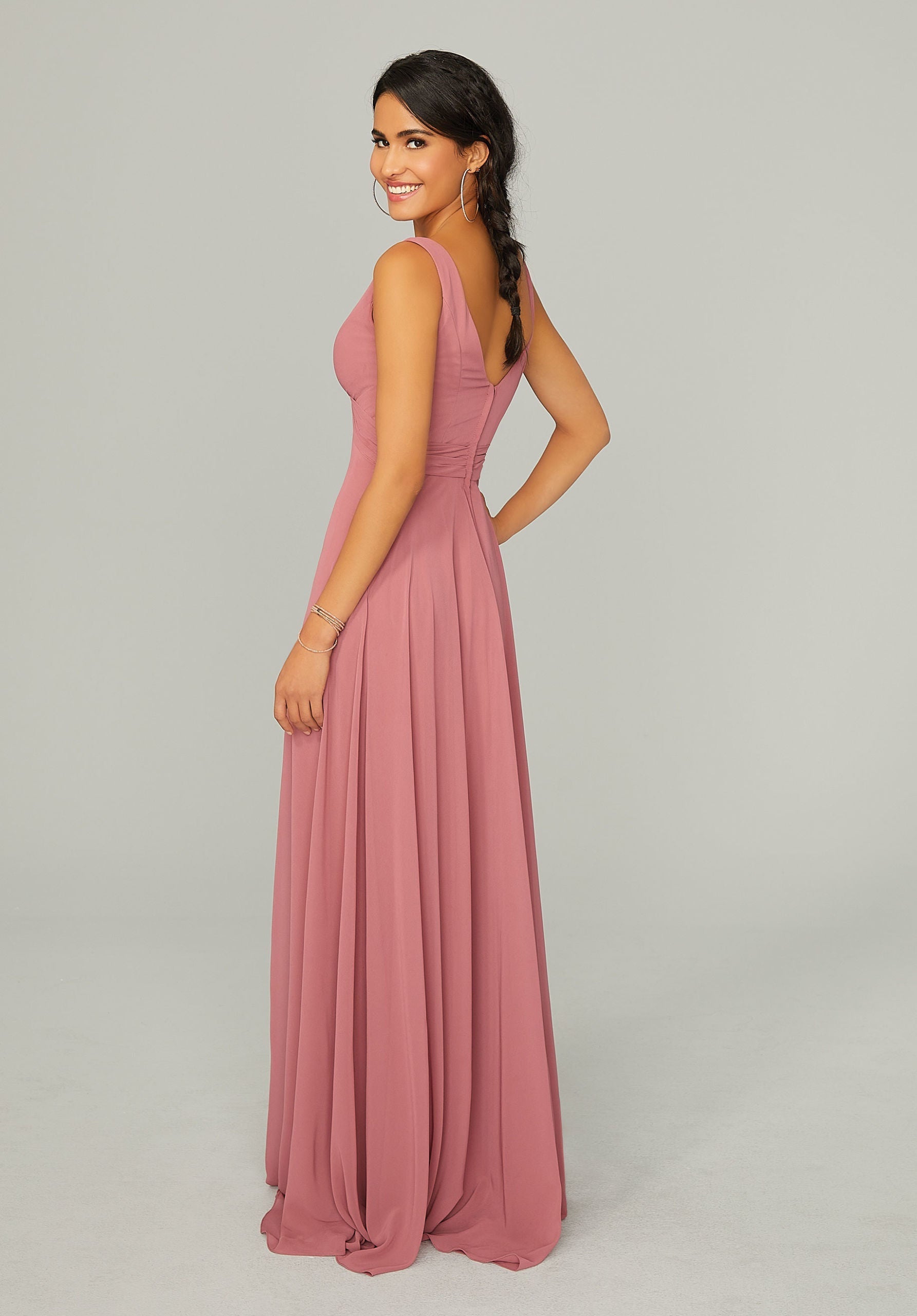 Formal Dresses Long A Line Formal Dress MGNY Madeline Gardner New York 21767 Rosewood