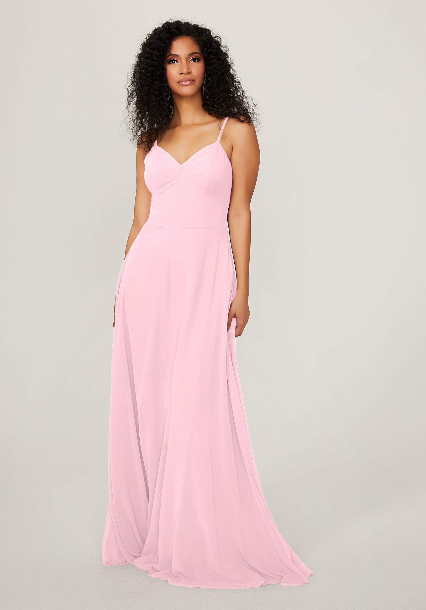 Formal Dresses Long A Line Formal Pleated Dress MGNY Madeline Gardner New York 21784 Blossom