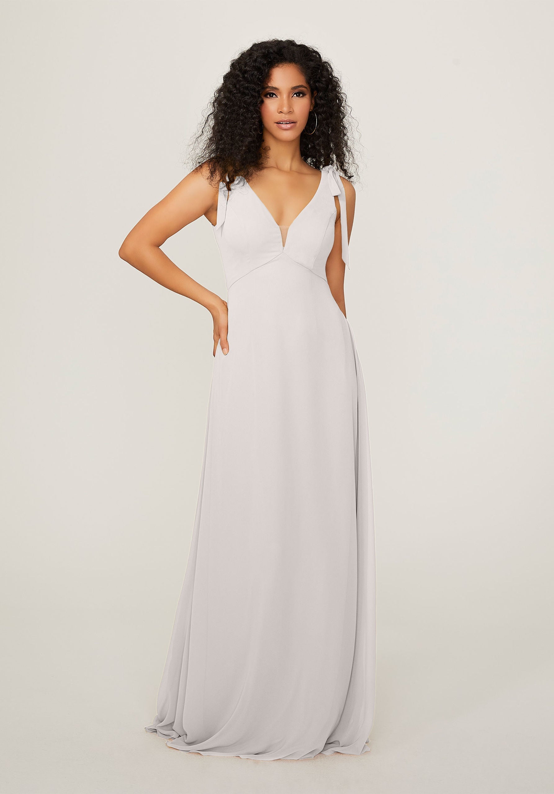 Formal Dresses Formal Evening Long Dress MGNY Madeline Gardner New York 21789 Silver