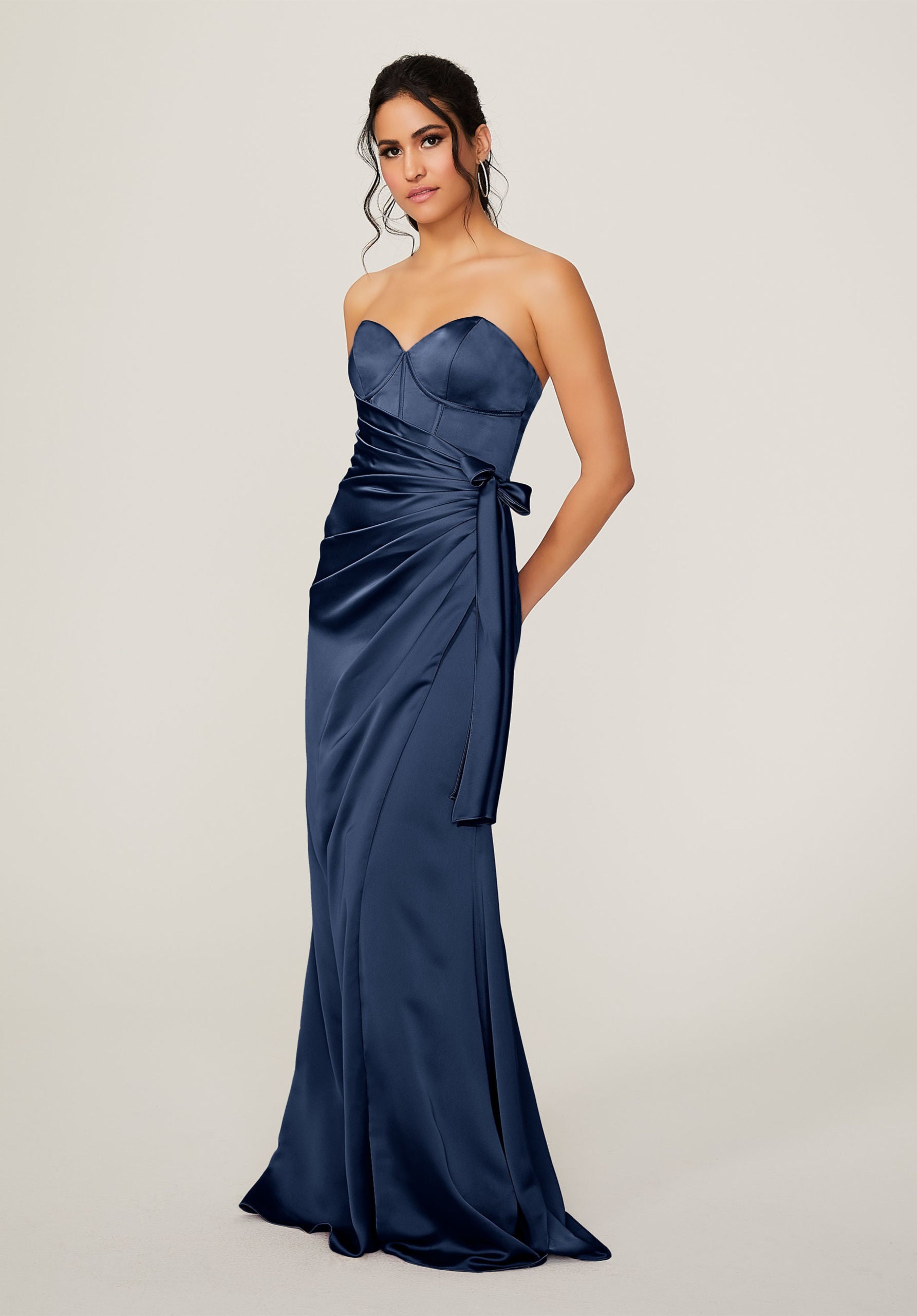 Formal Dresses Long Corset Formal Dress MGNY Madeline Gardner New York 21791 Sapphire