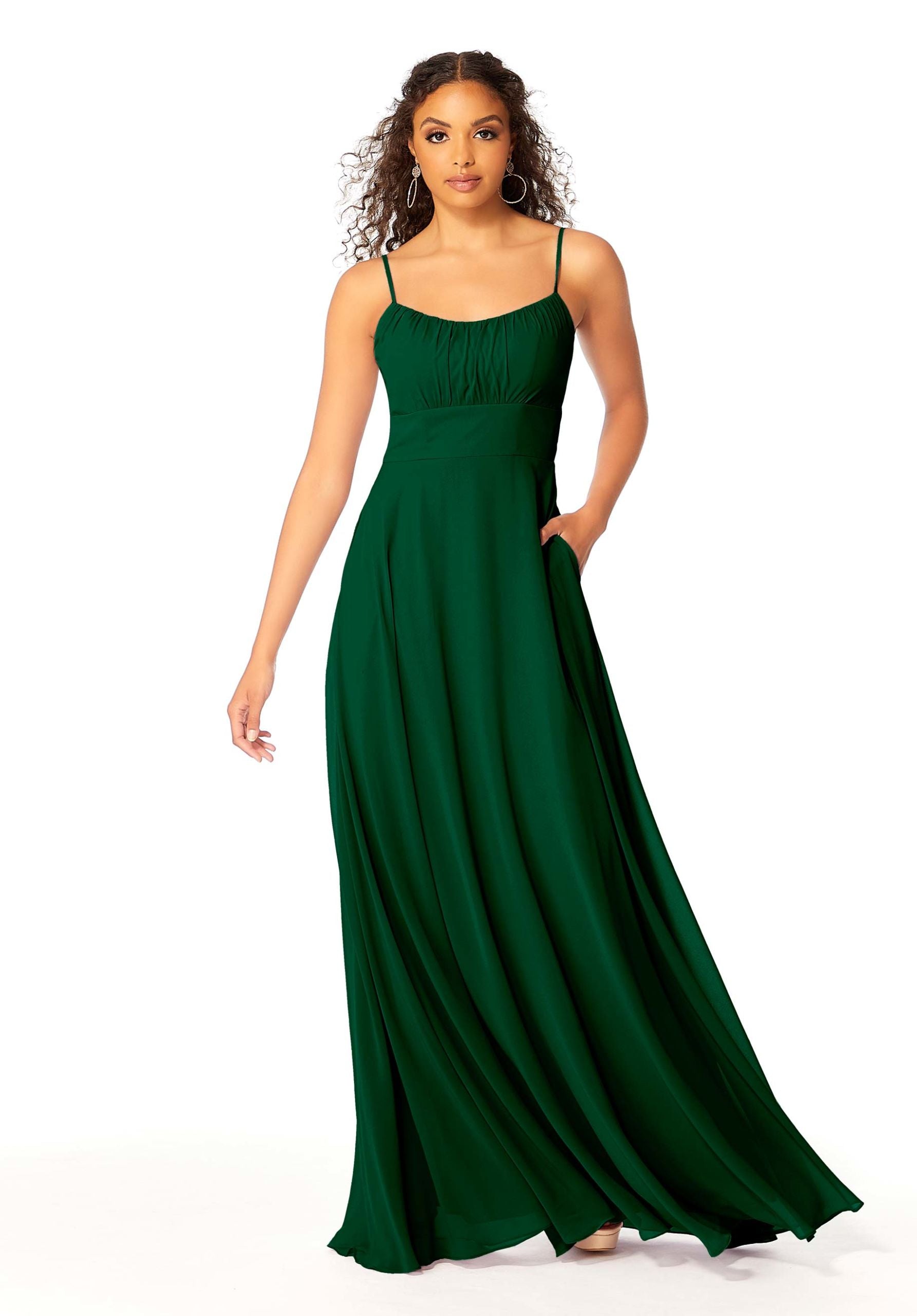 Formal Dresses Evening Long Formal A Line Dress MGNY Madeline Gardner New York 21803 Emerald