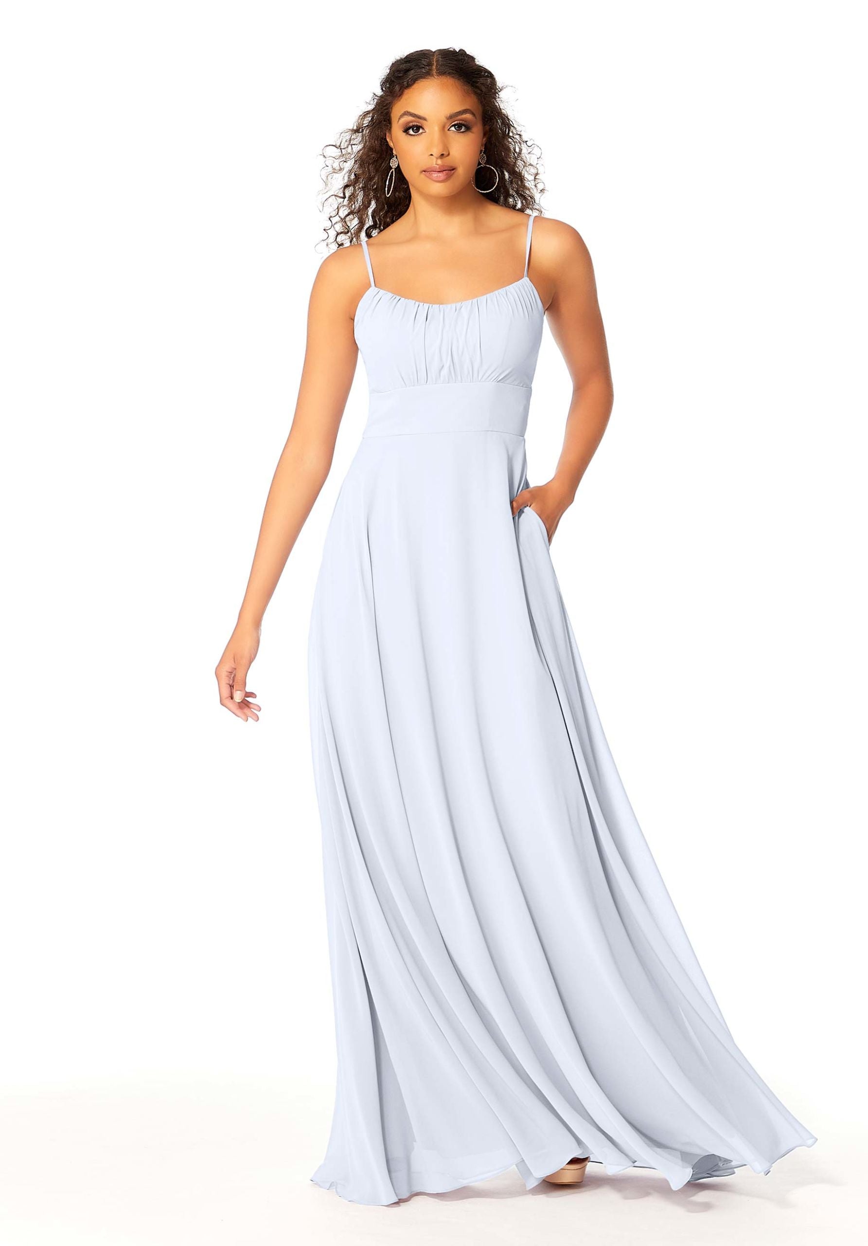 Formal Dresses Evening Long Formal A Line Dress MGNY Madeline Gardner New York 21803 Fog