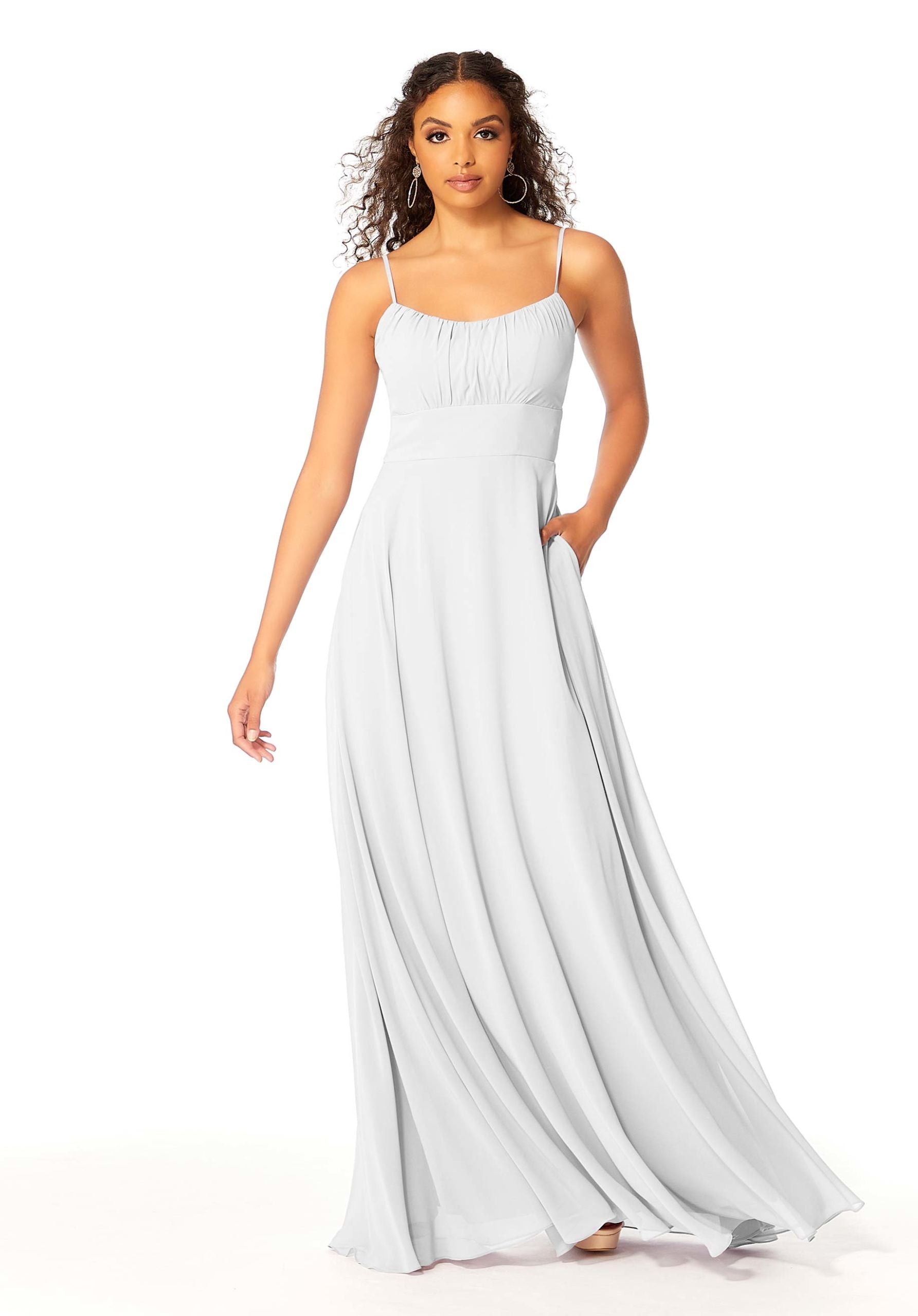 Wedding Dresses Long A Line Wedding Dress MGNY Madeline Gardner New York 21803 White