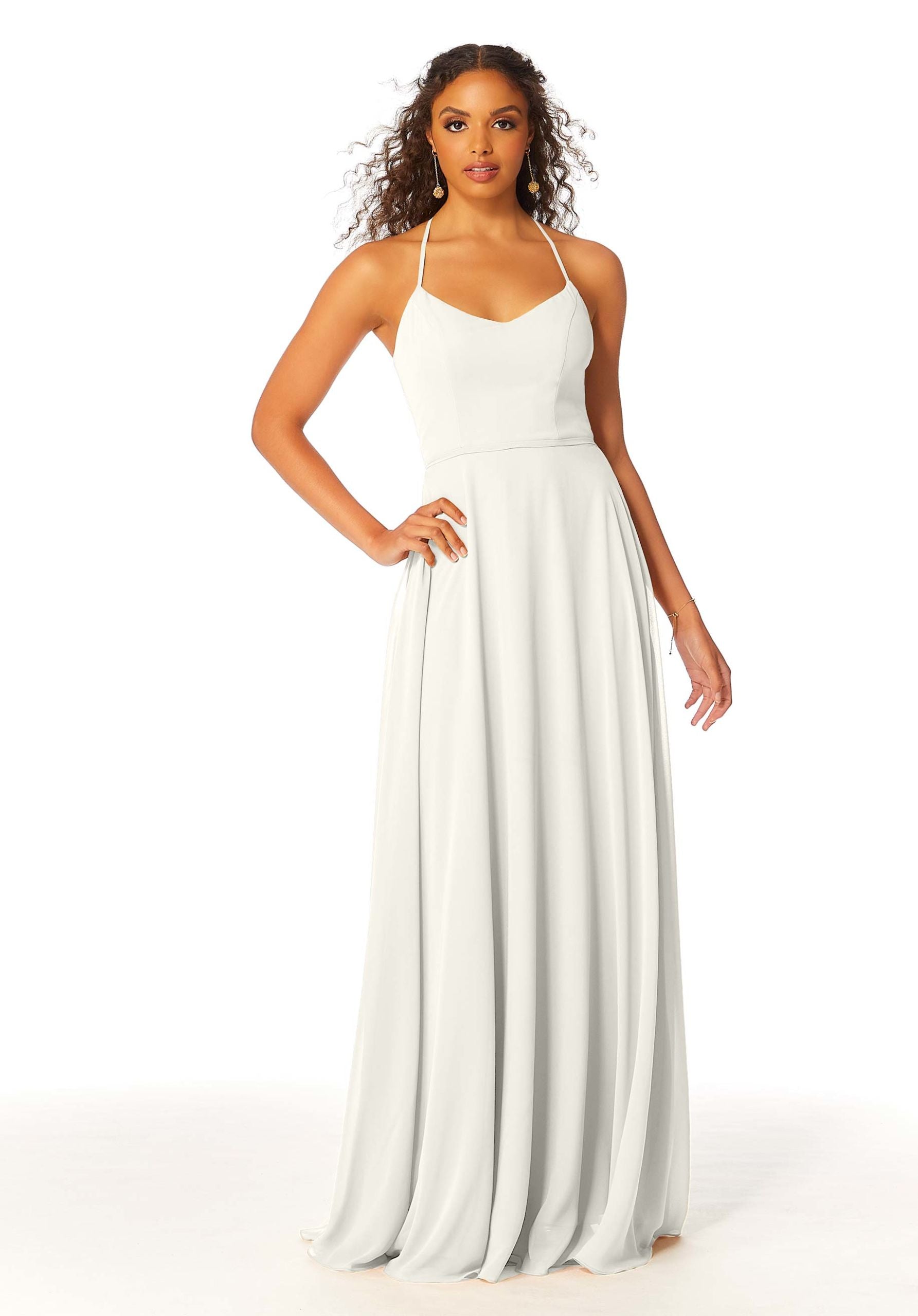 Wedding Dresses Long A Line Wedding Dress MGNY Madeline Gardner New York 21811 Ivory