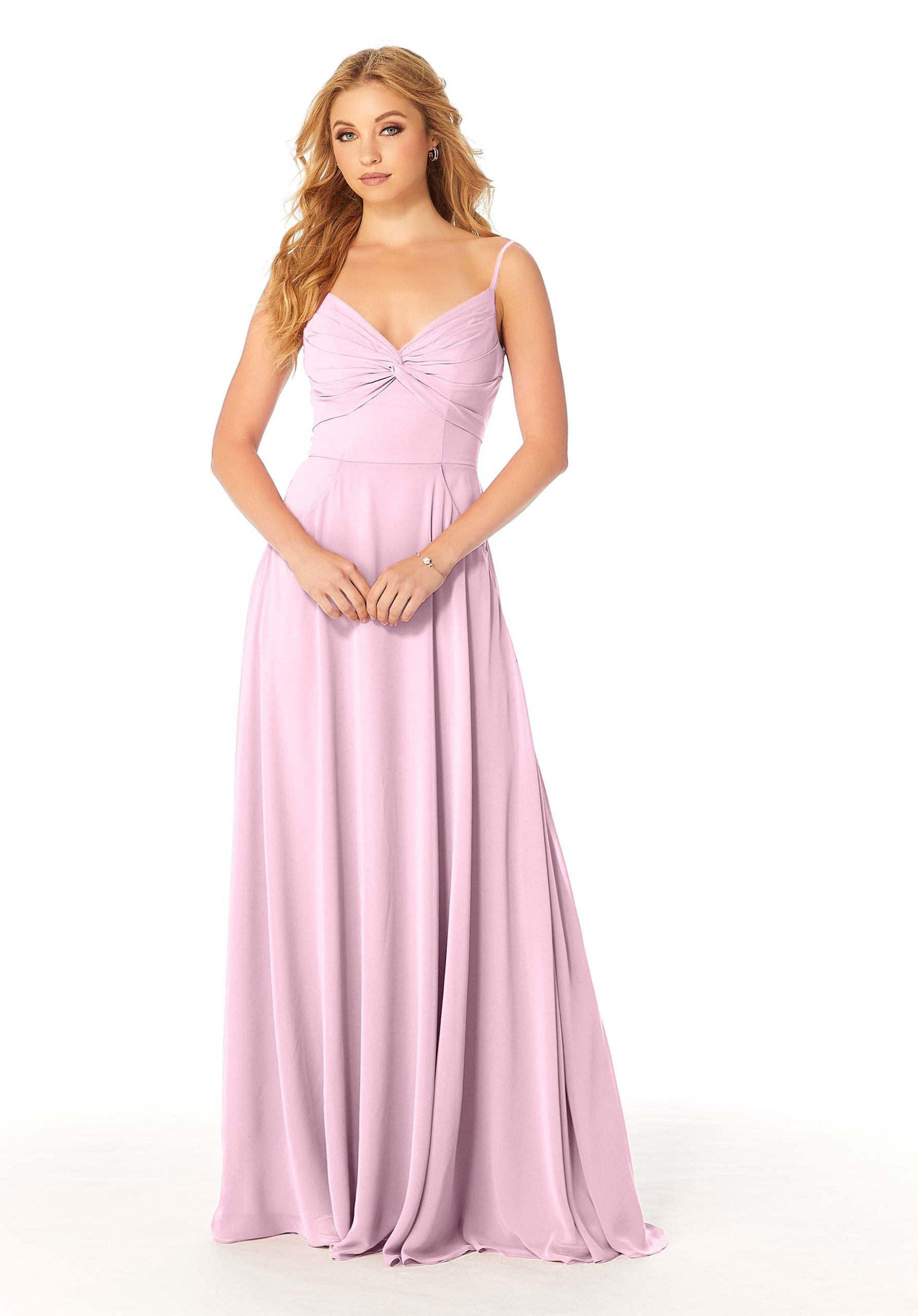 Formal Dresses Long Pleated A Line Formal Dress MGNY Madeline Gardner New York 21814 Blossom