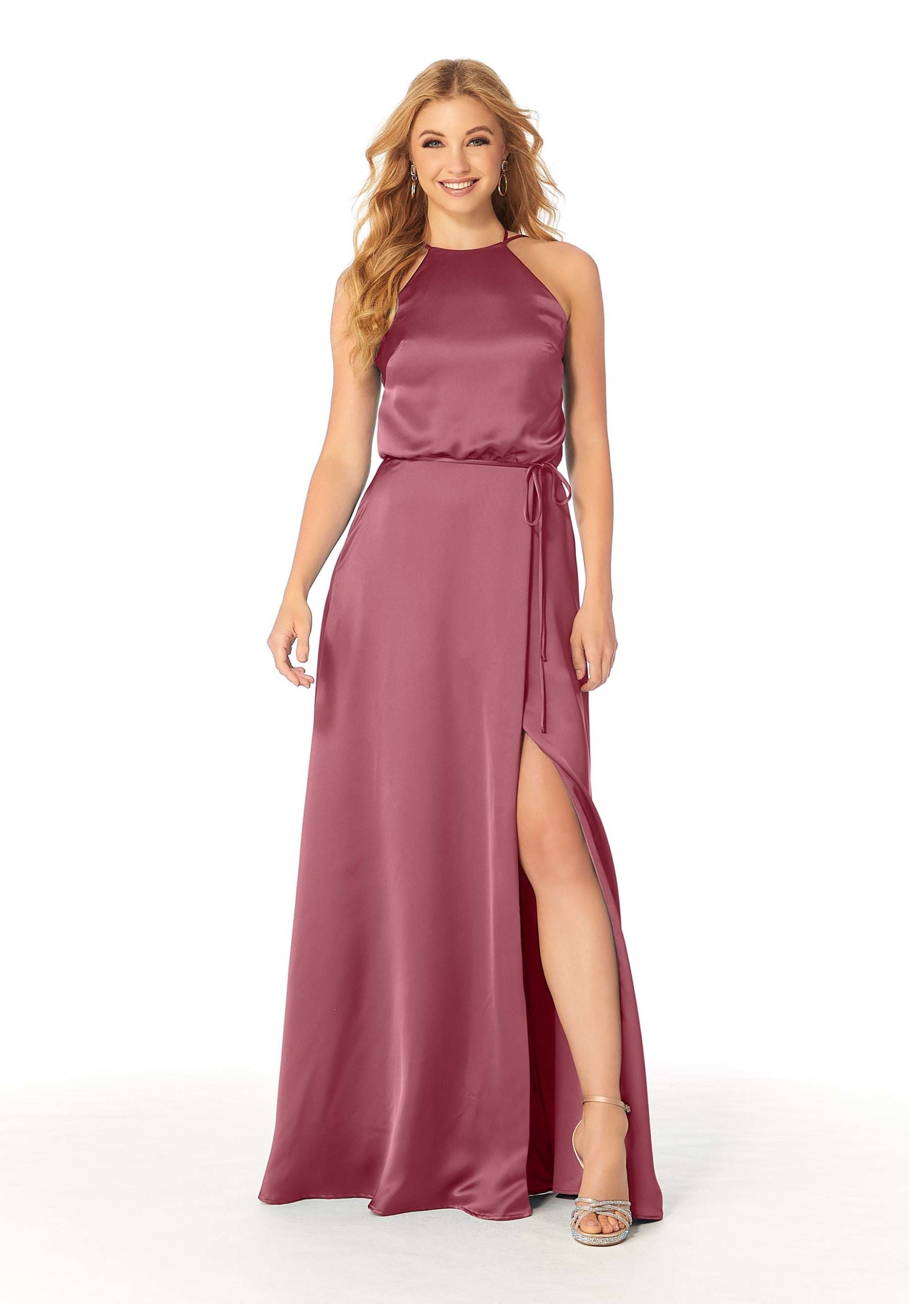 Formal Dresses Slit Long A Line Formal Dress MGNY Madeline Gardner New York 21815 Rosewood