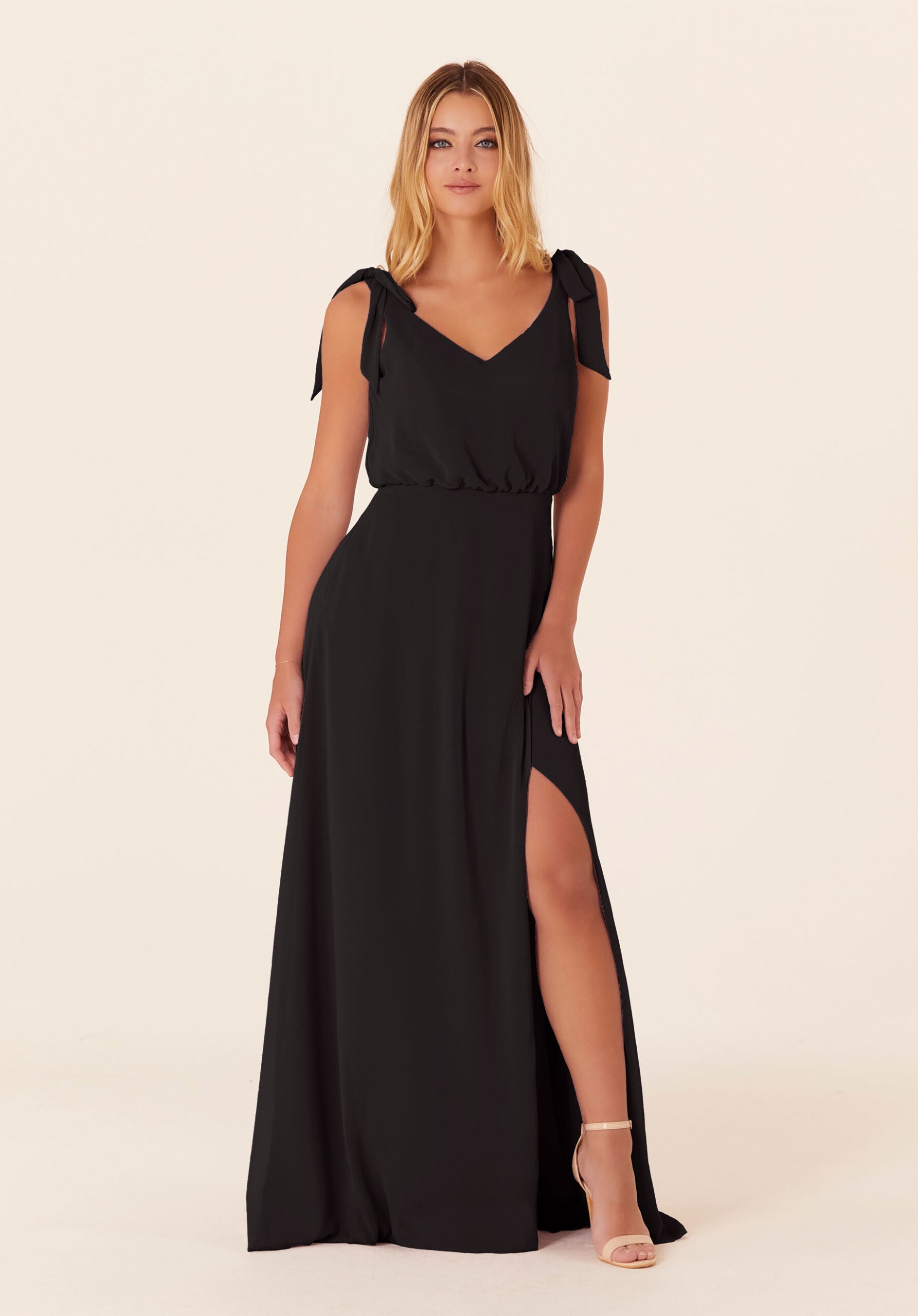 Formal Dresses Formal Long A Line Dress MGNY Madeline Gardner New York 21824 Black