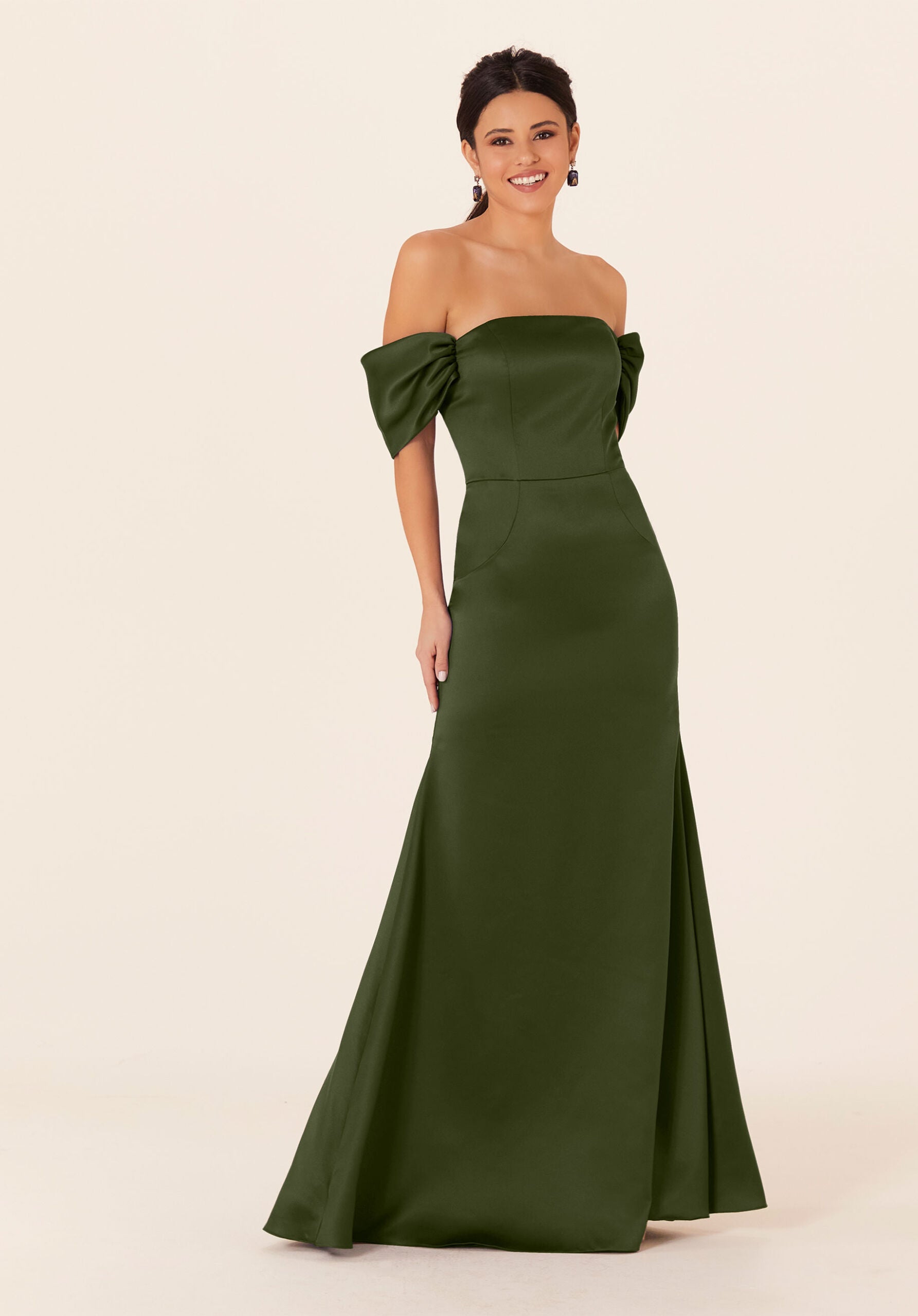Formal Dresses Formal Evening Long Fitted Dress MGNY Madeline Gardner New York 21825 Thyme