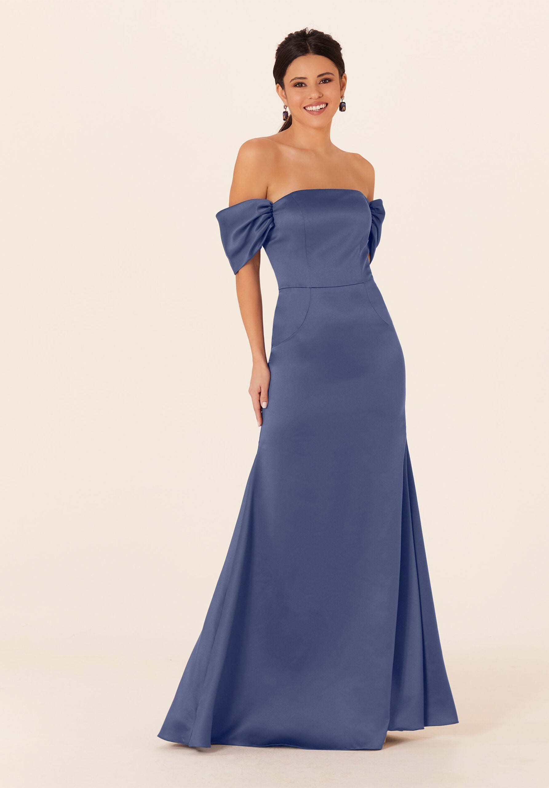 Formal Dresses Evening Fitted Long Formal Dress MGNY Madeline Gardner New York 21825 Dusk