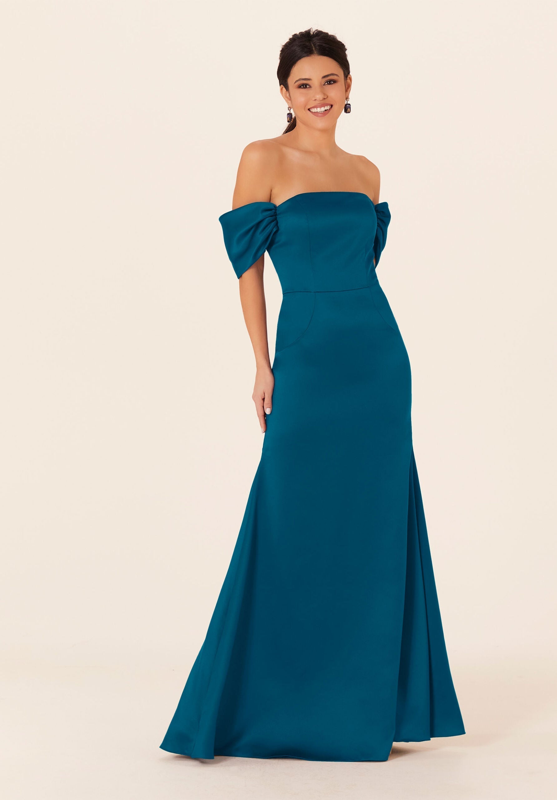 Formal Dresses Evening Fitted Long Formal Dress MGNY Madeline Gardner New York 21825 Marine