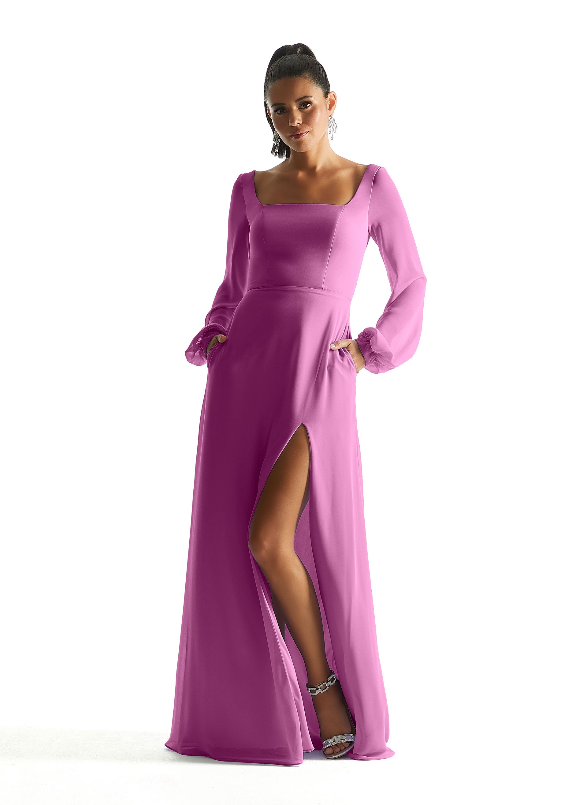 Formal Dresses Long Sleeve Formal Evening Dress MGNY Madeline Gardner New York 21845 Primrose