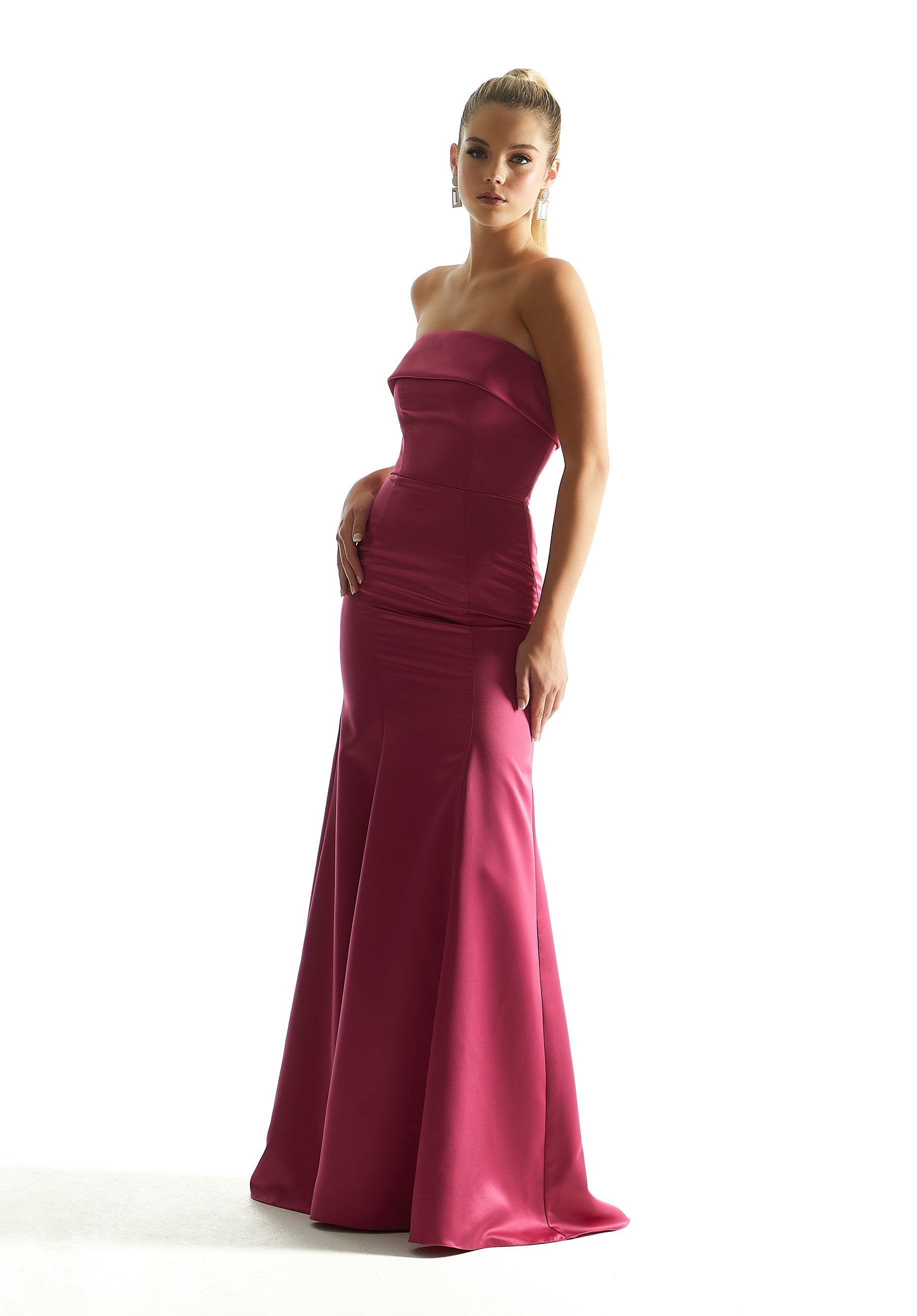 Formal Dresses Evening Formal Mermaid Long Dress MGNY Madeline Gardner New York 21849 Berry