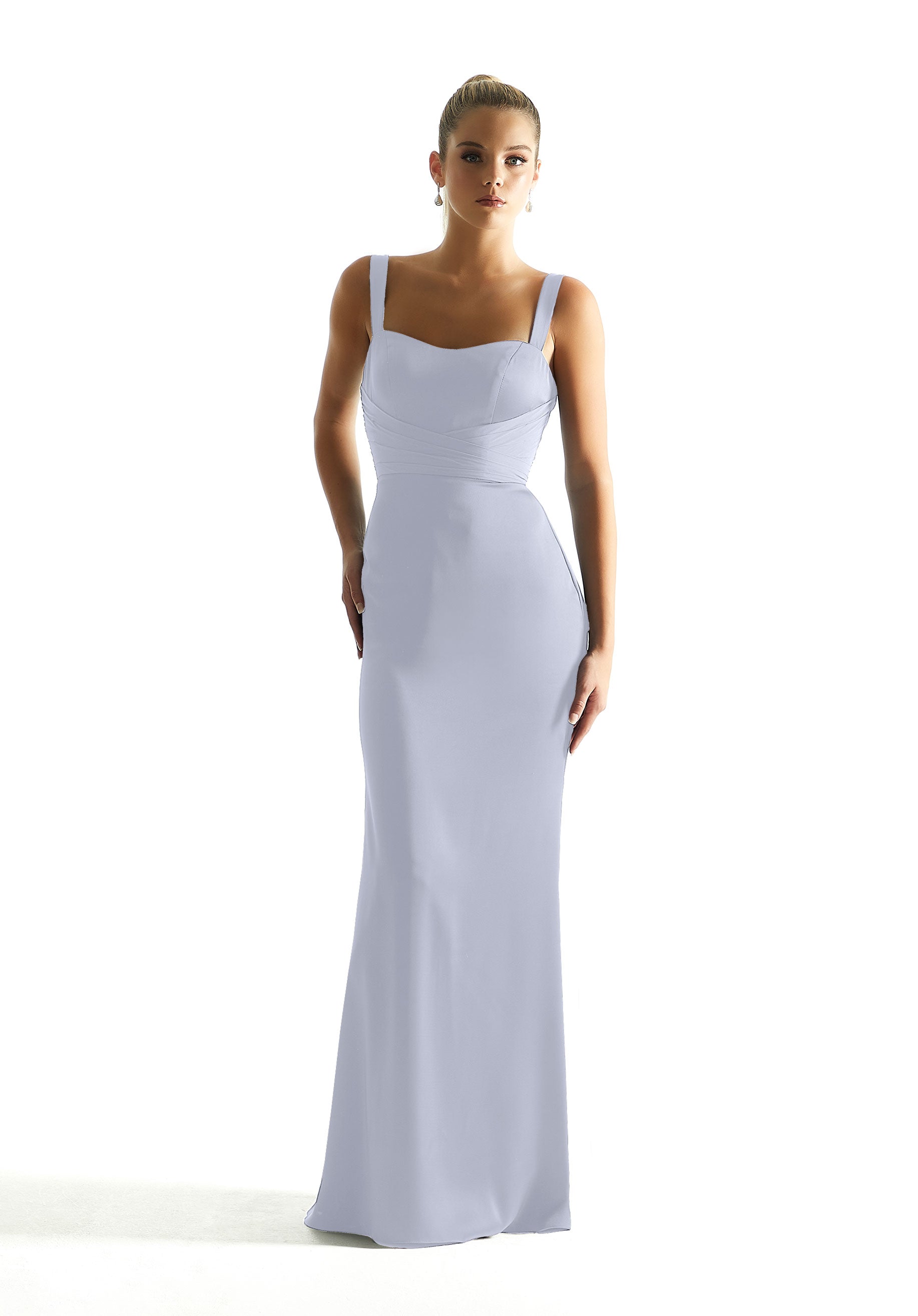 Formal Dresses Formal Long Slit Dress MGNY Madeline Gardner New York 21850 Fog