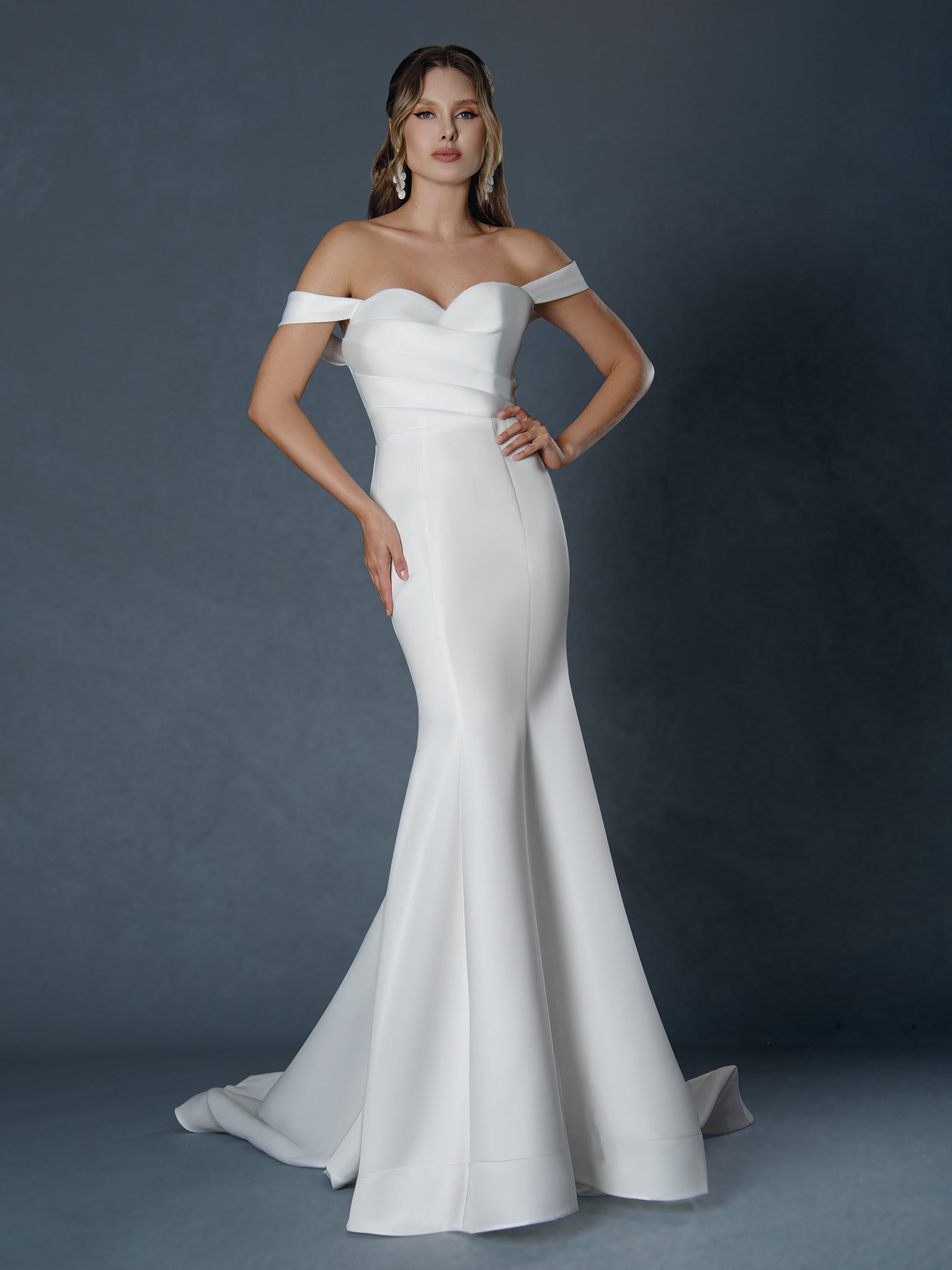 Wedding Dresses Mermaid Long Bridal Wedding Dress Stella Couture 25807 Off White