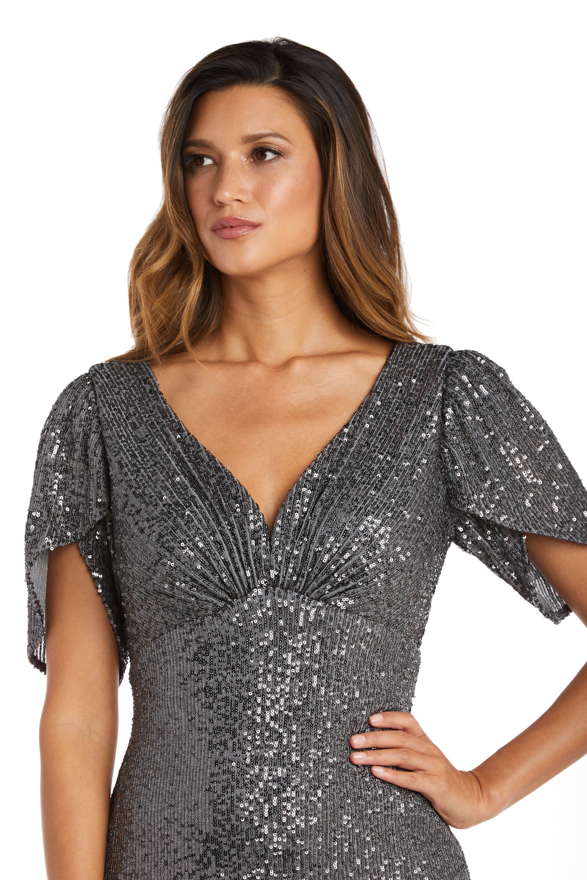Cocktail Dresses Short Petite Sequin Cocktail Dress Gunmetal