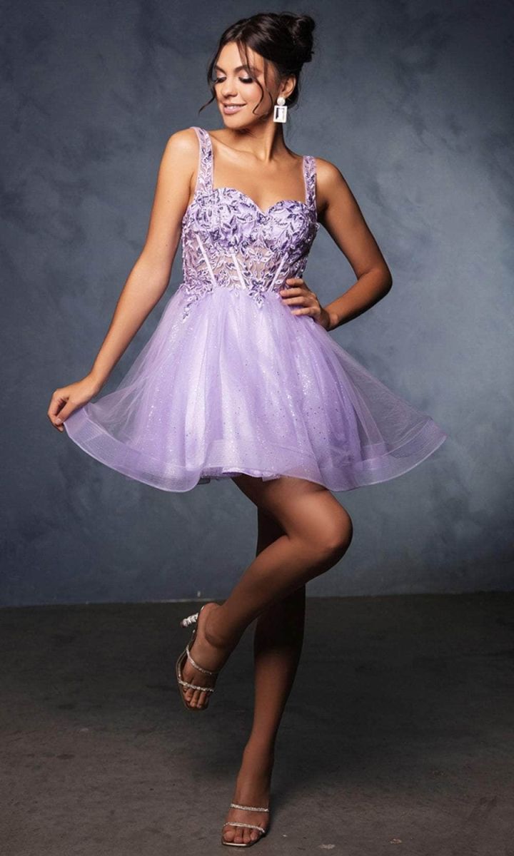 Sweetheart Mini/Short Tulle Cocktail A-Line May Queen 2149