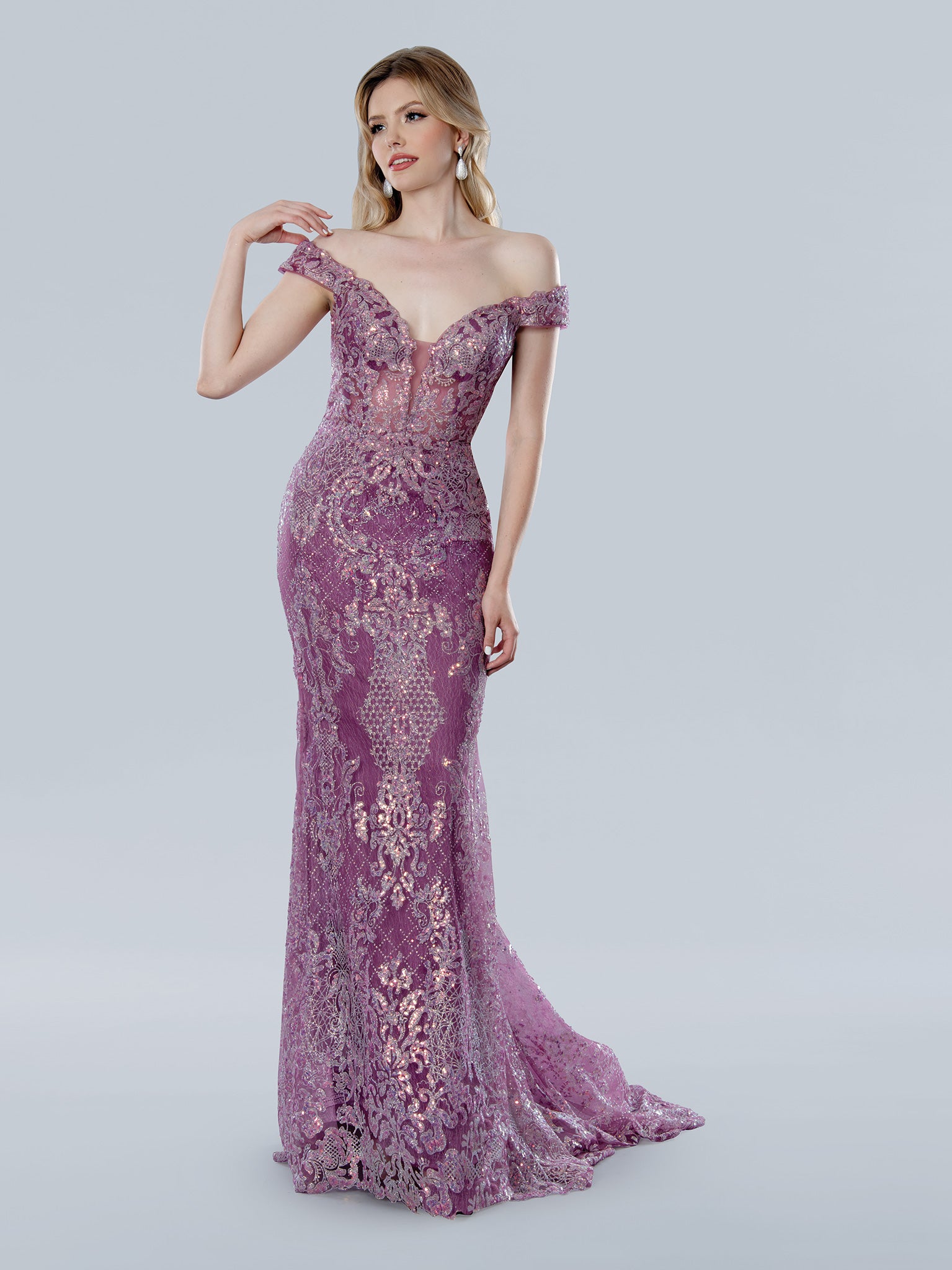 Prom Dresses Long Prom Formal Mermaid Evening Dress Lilac