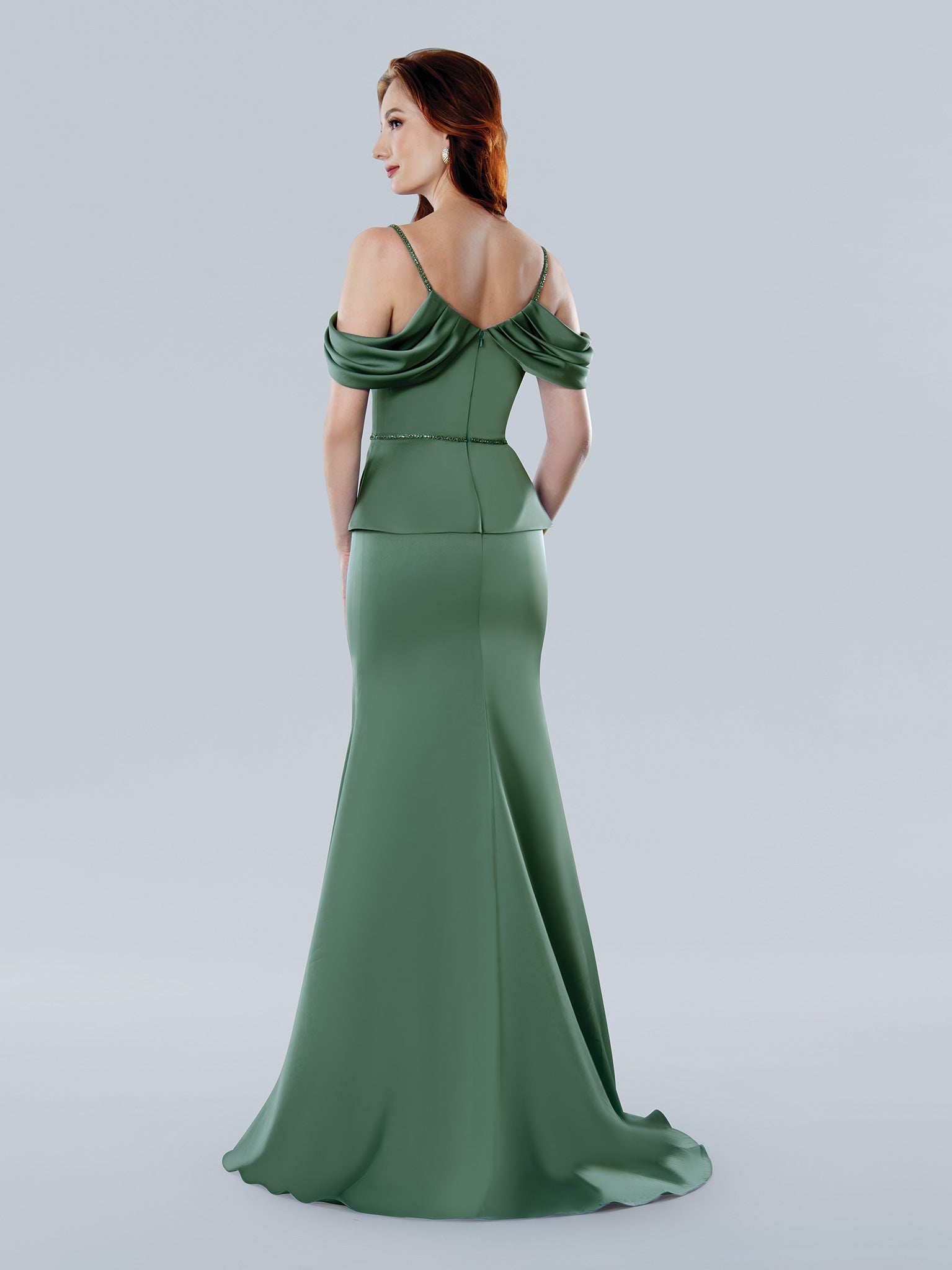 Formal Dresses Formal Long Beaded Evening Dress Sage Green