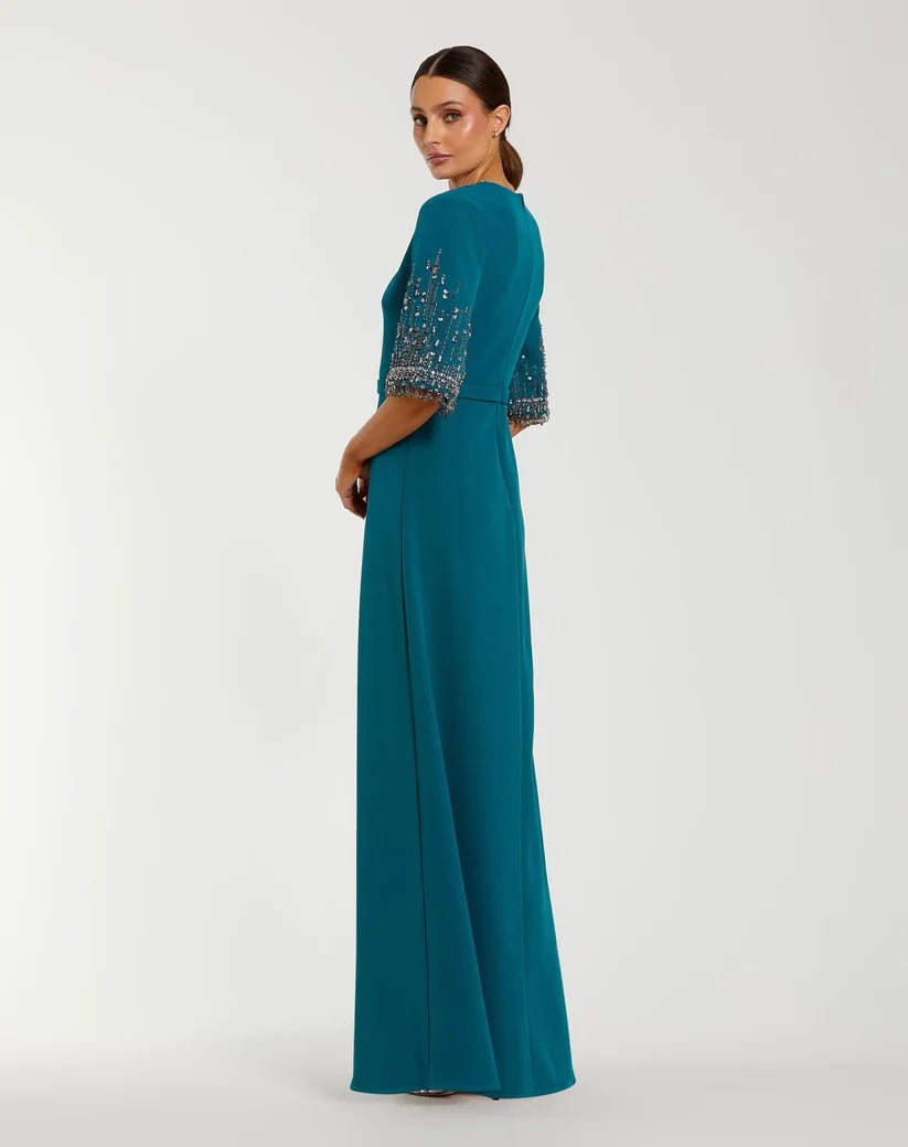 Formal Dresses Beaded Long A Line Formal Prom Dress Ocean