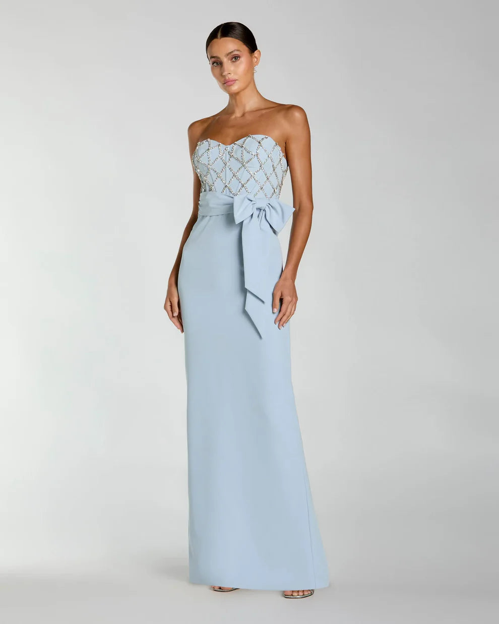 Prom Dresses Prom Fitted Slit Long Formal Dress Powder Blue