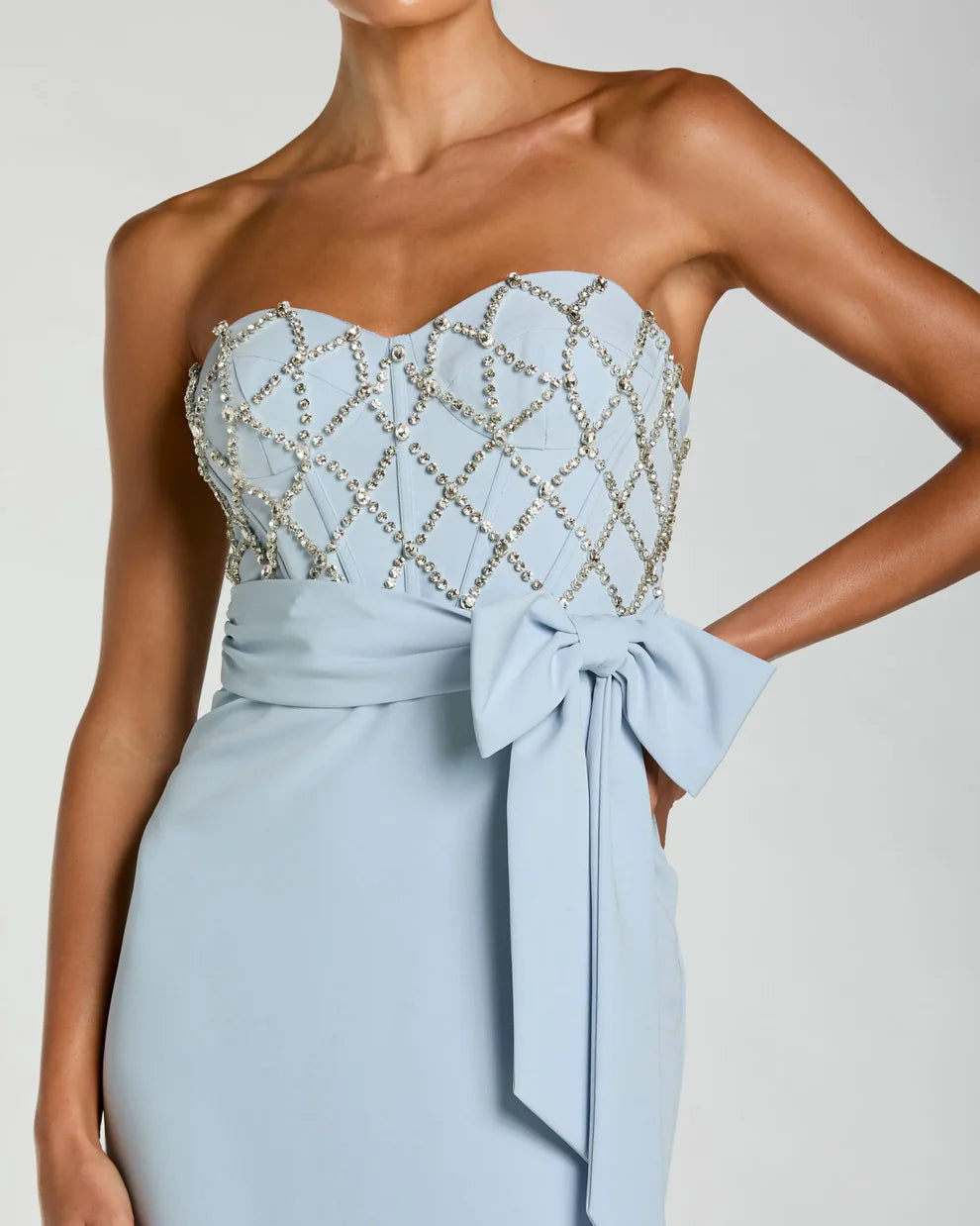 Prom Dresses Prom Fitted Slit Long Formal Dress Powder Blue