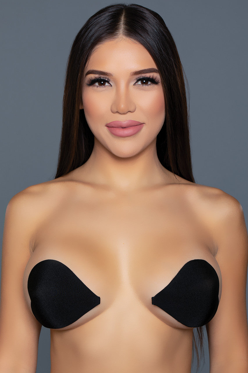 Bra Heart Fabric Cover Ups Black