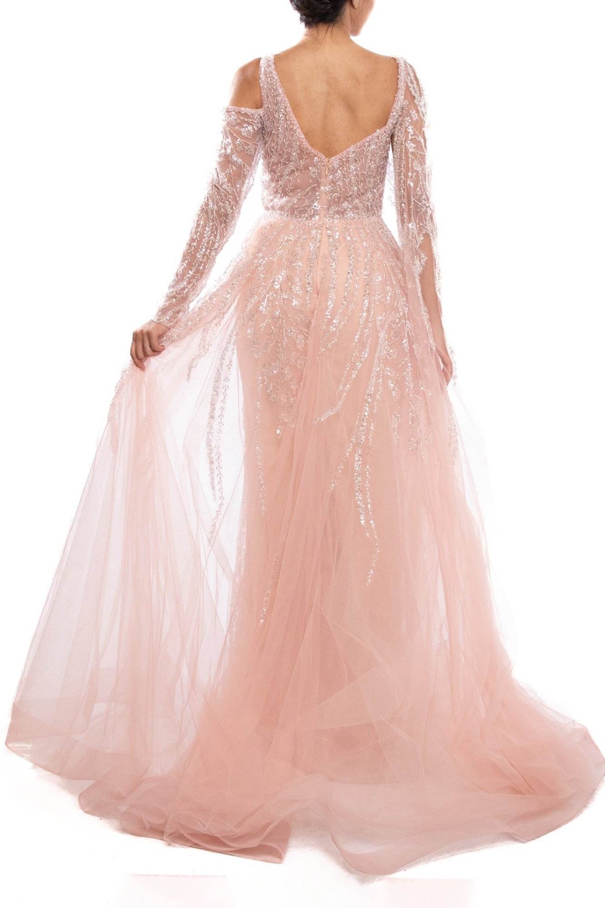 Off-the-Shoulder Floor-Length Sequin Formal Mermaid Terani Couture 231GL0442
