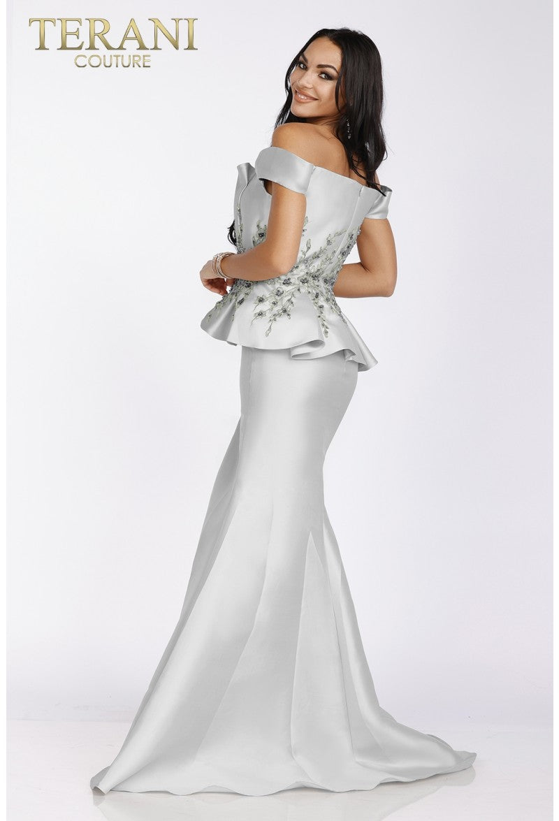 Formal Dresses Long Formal A Line Evening Dress Silver