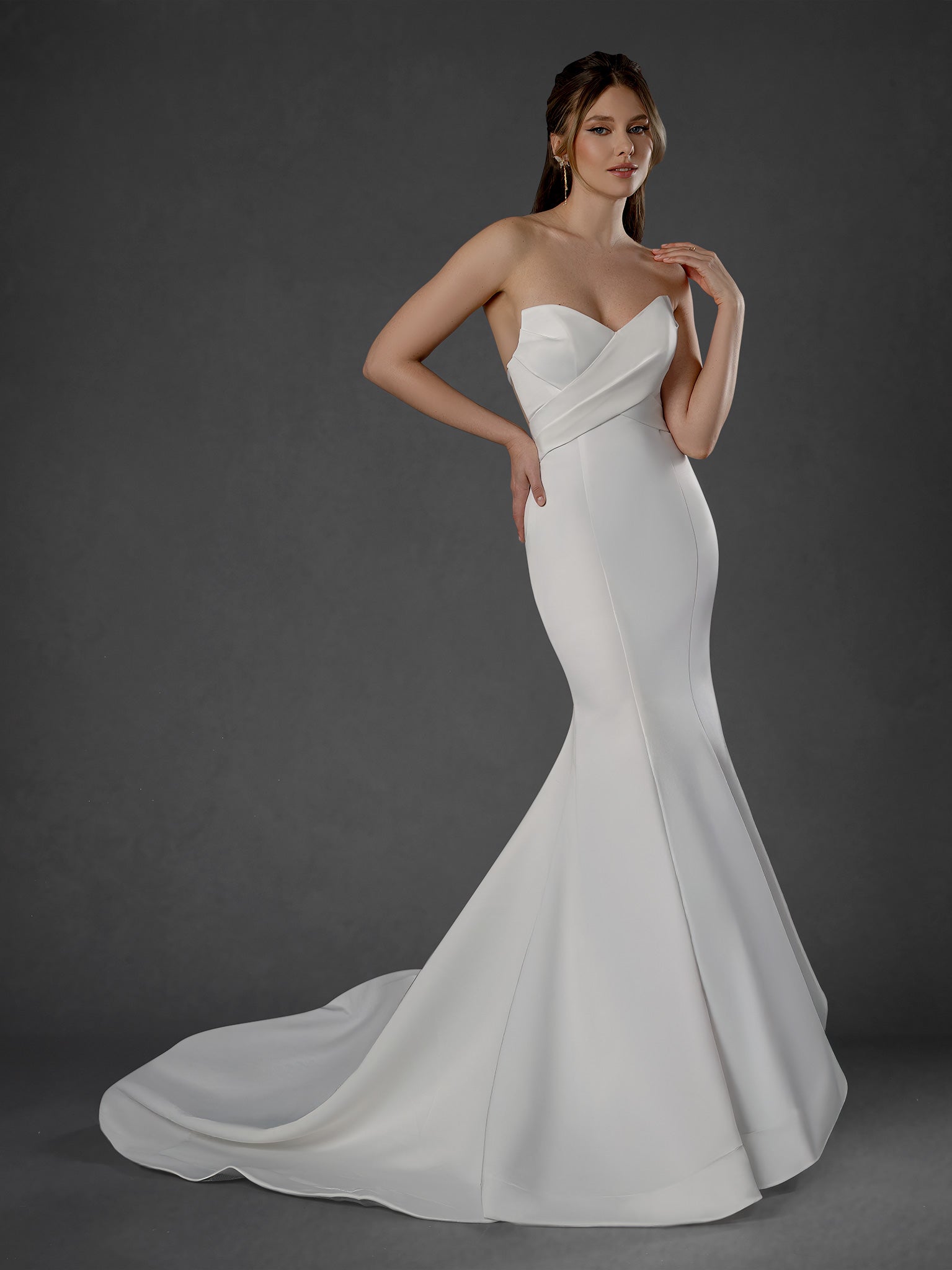 Wedding Dresses Long Bridal Wedding Mermaid Dress Stella Couture 25857 Off White
