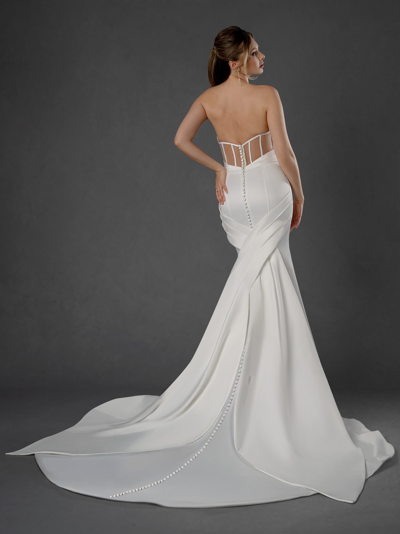 Wedding Dresses Long Bridal Wedding Mermaid Dress Stella Couture 25857 Off White