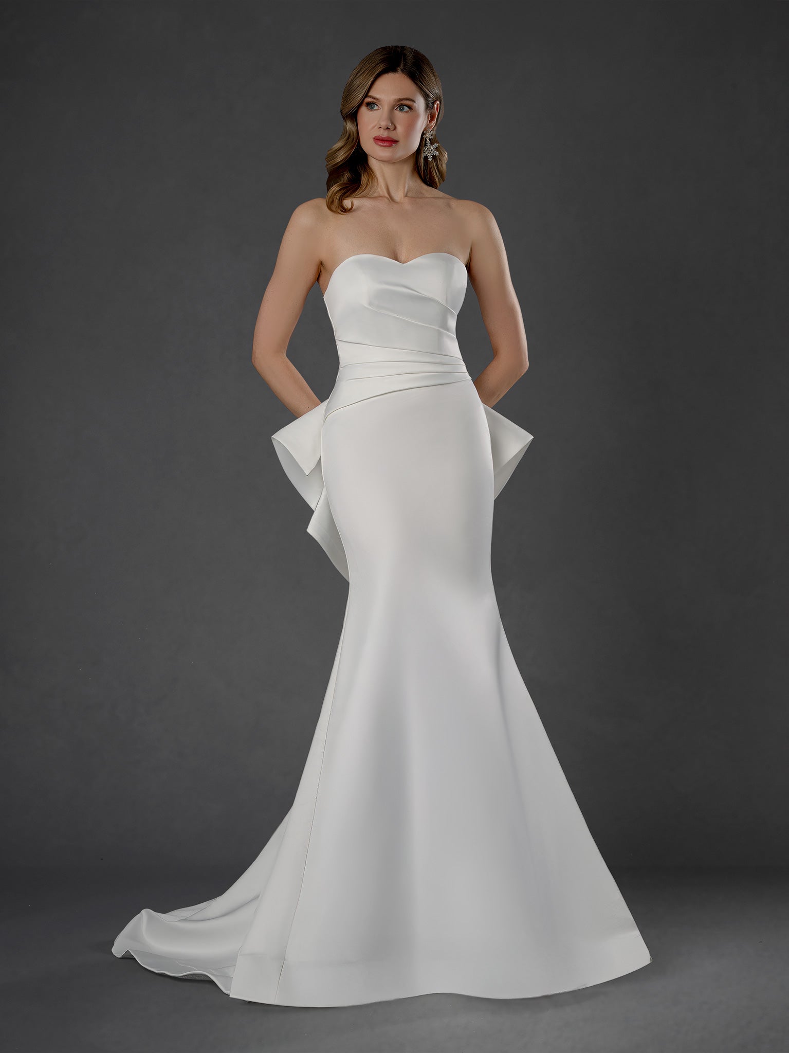 Wedding Dresses Long Mermaid Bridal Wedding Dress Stella Couture 25856 Off White