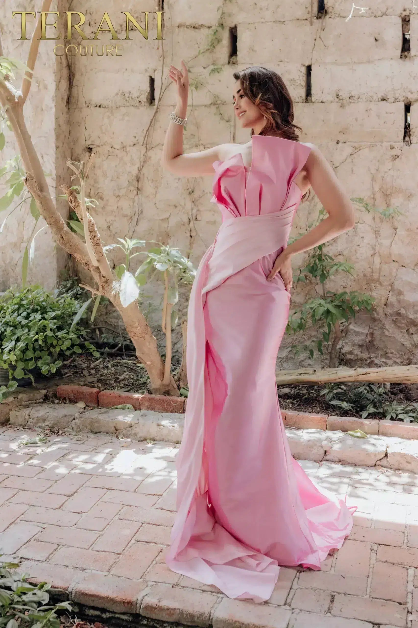 Formal Dresses Long Formal Prom Two Tone Dress Mauve Blush