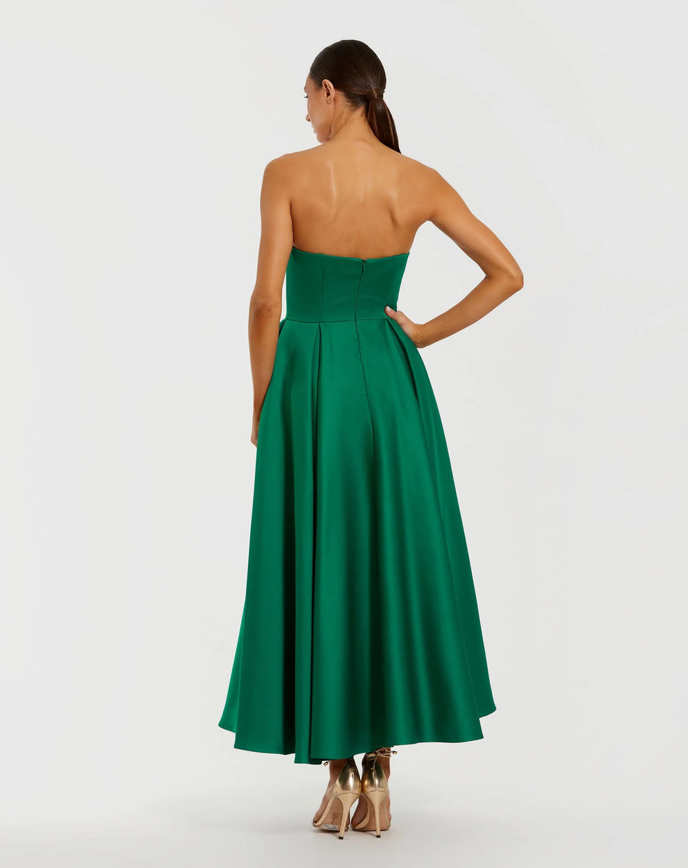 Prom Dresses Fitted Long Formal A Line Evening Dress Emerald