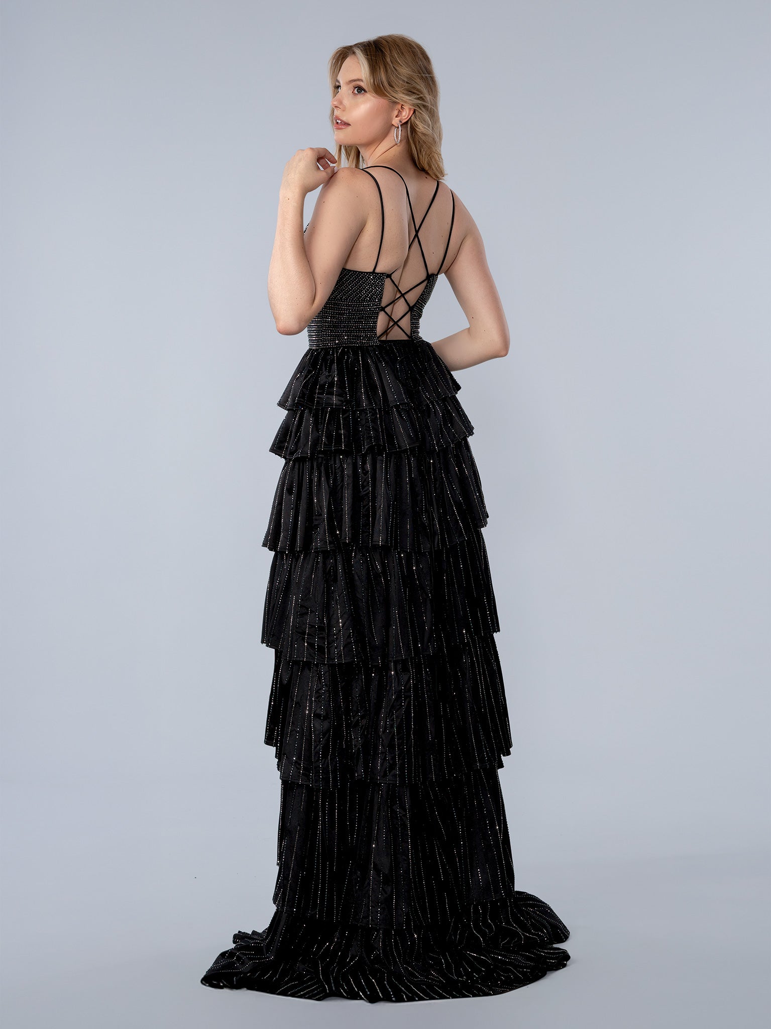 Prom Dresses Long Formal Glitter Prom Dress Black