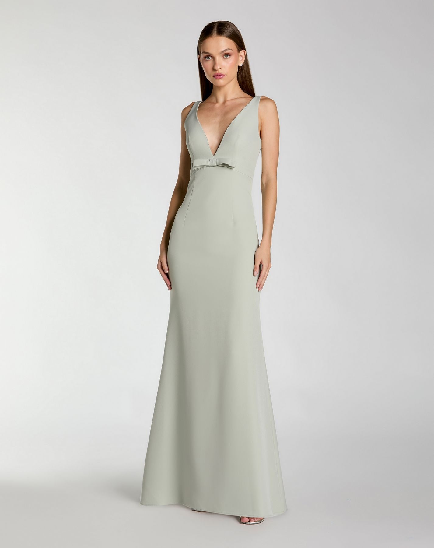Formal Dresses Formal Mermaid Dress - Long Prom - Mac Duggal 2371 Sage-Crepe-2371-Mermaid