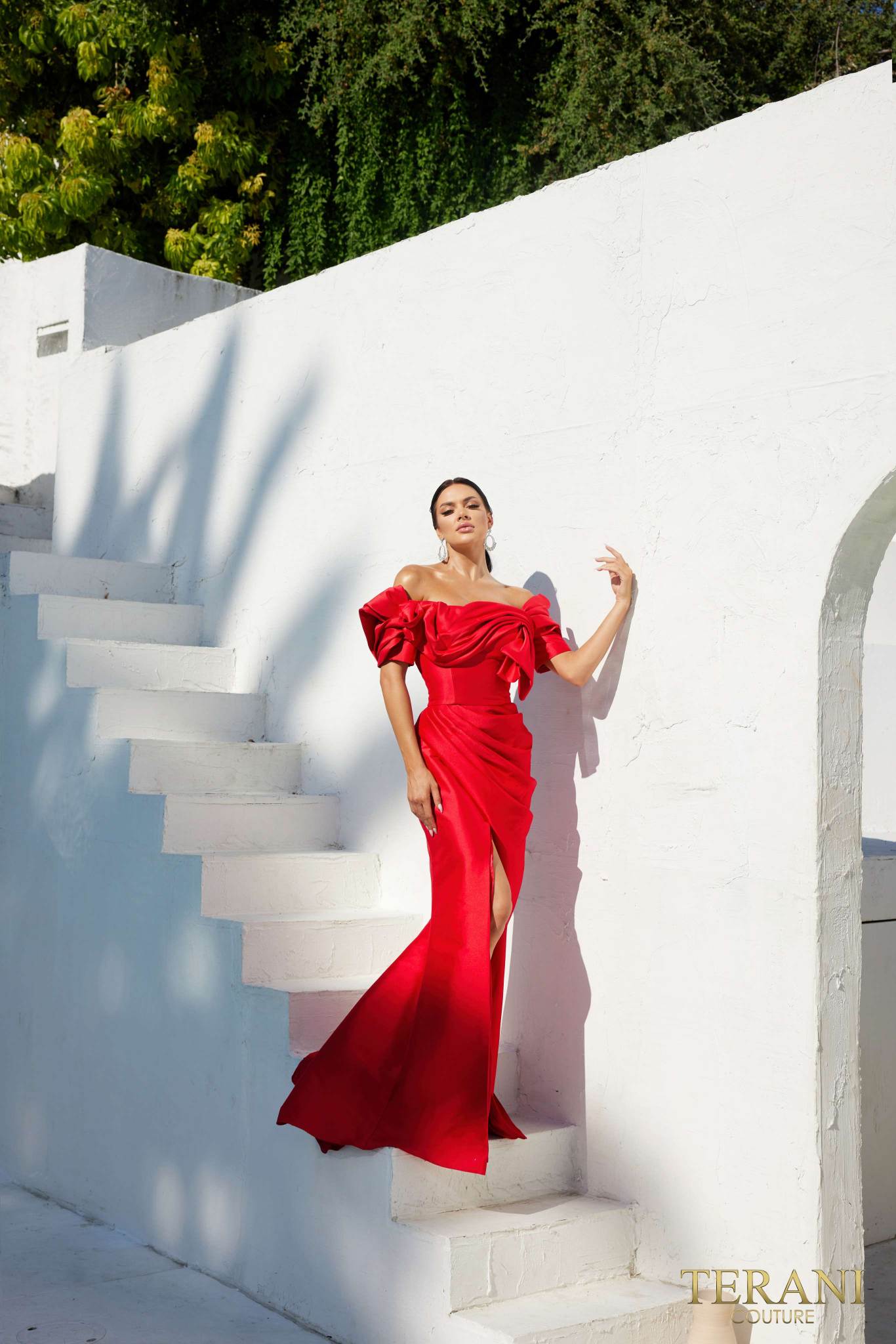Formal Dresses Fitted Long Formal Evening Dress Red