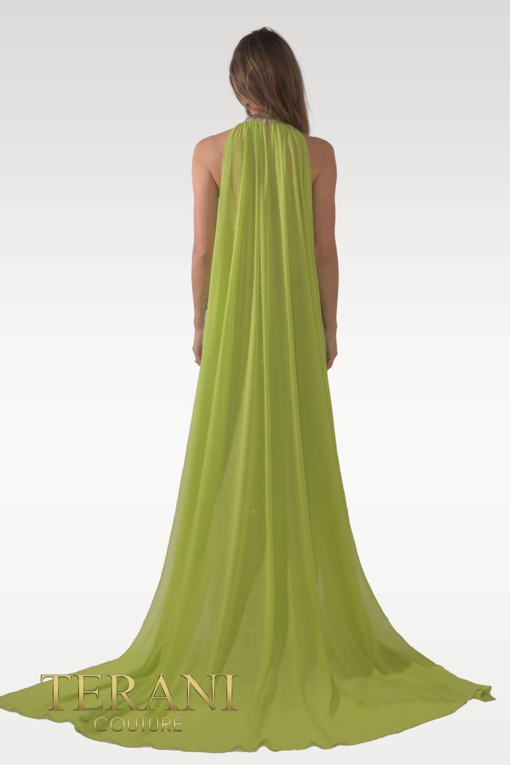 Formal Dresses Beaded Formal Evening Long Dress Avocado Gold