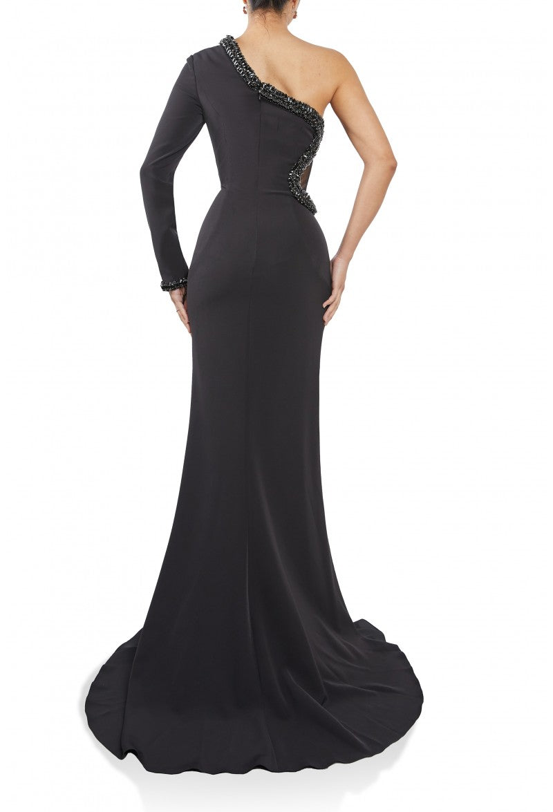 Formal Dresses Long Formal Fitted Dress Black