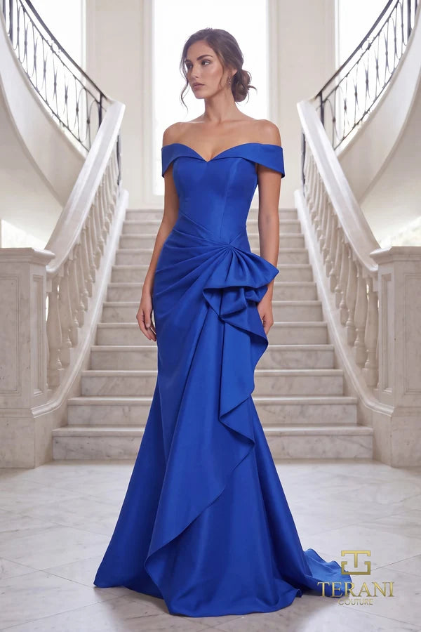 Formal Dresses Long Formal Side Ruched Evening Dress Royal