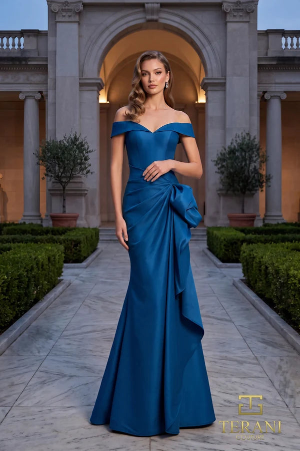 Formal Dresses Long Formal Side Ruched Evening Dress Teal